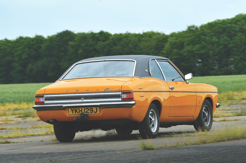 18. Ford Cortina Mk3 (1969-’76) Bringing up the rear, 1. Tucker Torpedo (1948), Tucker Torpedo (cont.), 2. Volkswagen Beetle (1945-2003), Volkswagen Beetle (cont.), 3. Chevrolet Bel Air Mk2 (1955-’57), Chevrolet Bel Air Mk2 (cont.), 4. Facel Vega HK500 (1959-’62), Facel Vega HK500 (cont.), 5. Cadillac Eldorado Mk4 (1959-’60), Cadillac Eldorado Mk4 (cont.), 6. Chevrolet El Camino Mk1 (1959-’60), Chevrolet El Camino Mk1 (cont.), 7. Lincoln Continental Mk3 Convertible (1959-’60), Lincoln Continental Mk3 Convertible (cont.), 8. Chevrolet Corvette C1 (1953-’62), Chevrolet Corvette C1 (cont.), 9. Dodge Polara Mk1 (1960-’61), Dodge Polara Mk1 (cont.), 10. Plymouth Valiant Mk1 (1960-’62), Plymouth Valiant Mk1 (cont.), 11. Ford Cortina Mk1 (1962-’66), Ford Cortina Mk1 (cont.), 12. Rover P6 (1963-’77), Rover P6 (cont.), 13. Ford Mustang Mk1 (1964-’73), Ford Mustang Mk1 (cont.), 14. Mazda Cosmo 110S (1967-’72), Mazda Cosmo 110S (cont.), 15. Mercury Cougar Mk1 (1967-’70), Mercury Cougar Mk1 (cont.), 16. Range Rover Mk1 (1969-’94), Range Rover Mk1 (cont.), 17. Dodge Charger Mk2 (1968-’70), Dodge Charger Mk2 (cont.), 18. Ford Cortina Mk3 (1969-’76), Ford Cortina Mk3 (cont.), 19. Hillman Avenger Mk1 (1970-’79), Hillman Avenger Mk1 (cont.), 20. Vauxhall Firenza (1971-’75), Vauxhall Firenza (cont.), 21. Mercedes-Benz 116-series S-Class (1972-’80), Mercedes-Benz 116-series S-Class (cont.), 22. Lancia Stratos (1973-’78), Lancia Stratos (cont.), 23. Lamborghini Countach (1974-’90), Lamborghini Countach (cont.), 24. Maserati Khamsin (1974-’82), Maserati Khamsin (cont.), 25. Pontiac Firebird Trans Am Mk2 (1970-’81), Pontiac Firebird Trans Am Mk2 (cont.), 26. Porsche 911 (1974-’89), Porsche 911 (cont.), 27. Ferrari Testarossa (1984-’91), Ferrari Testarossa (cont.), 28. Maserati 3200GT (1998-2002), Maserati 3200GT (cont.), 29. BMW Z8 (1998-2003), BMW Z8 (cont.)