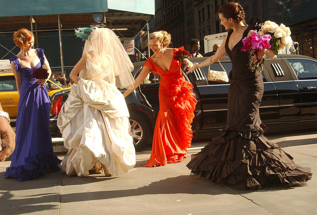 Popcorn time!, Mother of the Bride (2024), My Big Fat Greek Wedding, Father of the Bride (1991), My Best Friend's Wedding (1997), Runaway Bride (1999), The Wedding Planner (2001), Monster-in-Law (2005), Meet the Parents (2000), The Wedding Crashers (2005), S e x and The City (2008), Bride Wars (2009), Sweet Home Alabama (2002), 27 Dresses (2008), The Proposal (2009), Bridesmaids (2011), Mamma Mia! (2008), The Hangover (2009), The Princess Diaries 2: Royal Engagement (2004), American Pie (2003)