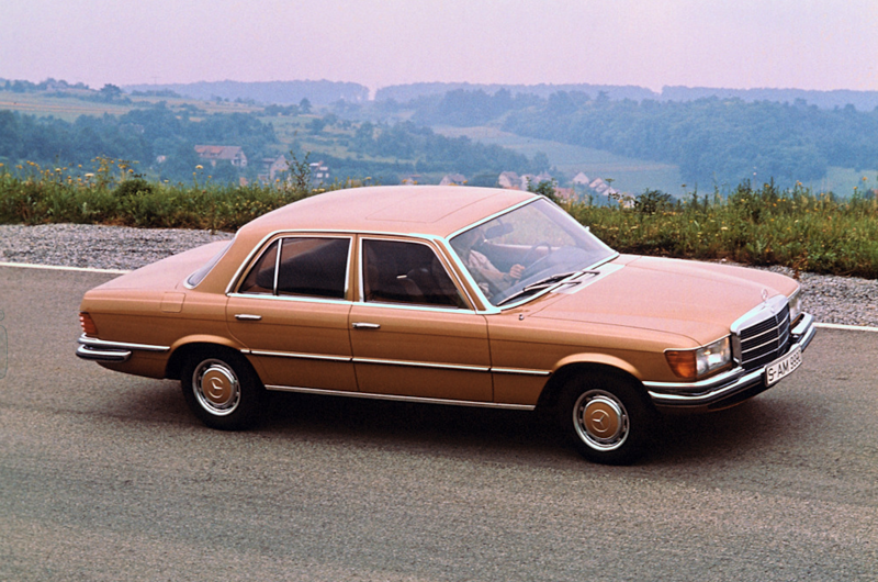 21. Mercedes-Benz 116-series S-Class (1972-’80) Bringing up the rear, 1. Tucker Torpedo (1948), Tucker Torpedo (cont.), 2. Volkswagen Beetle (1945-2003), Volkswagen Beetle (cont.), 3. Chevrolet Bel Air Mk2 (1955-’57), Chevrolet Bel Air Mk2 (cont.), 4. Facel Vega HK500 (1959-’62), Facel Vega HK500 (cont.), 5. Cadillac Eldorado Mk4 (1959-’60), Cadillac Eldorado Mk4 (cont.), 6. Chevrolet El Camino Mk1 (1959-’60), Chevrolet El Camino Mk1 (cont.), 7. Lincoln Continental Mk3 Convertible (1959-’60), Lincoln Continental Mk3 Convertible (cont.), 8. Chevrolet Corvette C1 (1953-’62), Chevrolet Corvette C1 (cont.), 9. Dodge Polara Mk1 (1960-’61), Dodge Polara Mk1 (cont.), 10. Plymouth Valiant Mk1 (1960-’62), Plymouth Valiant Mk1 (cont.), 11. Ford Cortina Mk1 (1962-’66), Ford Cortina Mk1 (cont.), 12. Rover P6 (1963-’77), Rover P6 (cont.), 13. Ford Mustang Mk1 (1964-’73), Ford Mustang Mk1 (cont.), 14. Mazda Cosmo 110S (1967-’72), Mazda Cosmo 110S (cont.), 15. Mercury Cougar Mk1 (1967-’70), Mercury Cougar Mk1 (cont.), 16. Range Rover Mk1 (1969-’94), Range Rover Mk1 (cont.), 17. Dodge Charger Mk2 (1968-’70), Dodge Charger Mk2 (cont.), 18. Ford Cortina Mk3 (1969-’76), Ford Cortina Mk3 (cont.), 19. Hillman Avenger Mk1 (1970-’79), Hillman Avenger Mk1 (cont.), 20. Vauxhall Firenza (1971-’75), Vauxhall Firenza (cont.), 21. Mercedes-Benz 116-series S-Class (1972-’80), Mercedes-Benz 116-series S-Class (cont.), 22. Lancia Stratos (1973-’78), Lancia Stratos (cont.), 23. Lamborghini Countach (1974-’90), Lamborghini Countach (cont.), 24. Maserati Khamsin (1974-’82), Maserati Khamsin (cont.), 25. Pontiac Firebird Trans Am Mk2 (1970-’81), Pontiac Firebird Trans Am Mk2 (cont.), 26. Porsche 911 (1974-’89), Porsche 911 (cont.), 27. Ferrari Testarossa (1984-’91), Ferrari Testarossa (cont.), 28. Maserati 3200GT (1998-2002), Maserati 3200GT (cont.), 29. BMW Z8 (1998-2003), BMW Z8 (cont.)