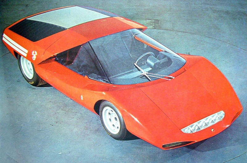 10. 1969 Fiat Abarth 2000 Scorpione 1. 1954 Fiat Turbina, 2. 1957 Fiat 1200 Stanguellini Spider America, 3. 1962 Fiat 2300 S Cabriolet Ghia, 4. 1962 Fiat 2300 S Club, 5. 1964 Fiat 2300 S Coupé Speciale Lausanne, 6. 1964 Fiat 2300 S Coupé Speciale V, 7. 1965 Fiat 2300 S Coupé Speciale, 8. 1968 Fiat City Taxi, 9. 1969 Fiat 500 Zanzara Zagato, 10. 1969 Fiat Abarth 2000 Scorpione, 11. 1972 Fiat ESV 1500, 12. 1973 Fiat ESV 2000, 13. 1974 Fiat X1/23, 14. 1975 Fiat Visitors Bus, 15. 1976 Fiat 126 Cavaletta, 16. 1978 Fiat Ecos, 17. 1981 Fiat VSS, 18. 1993 Fiat Downton, 19. 1994 Fiat Lampo, 20. 1994 Fiat Punto Racer, 21. 1994 Fiat Spunto, 22. 1994 ItalDesign Fiat Firepoint, 23. 1996 Fiat Formula Legram, 24. 1996 Fiat Vuscia, 25. 1996 Fiat Zicster, 26. 1999 Fiat Ecobasic