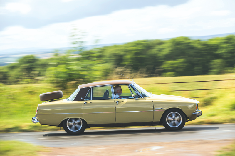 12. Rover P6 (1963-’77) Bringing up the rear, 1. Tucker Torpedo (1948), Tucker Torpedo (cont.), 2. Volkswagen Beetle (1945-2003), Volkswagen Beetle (cont.), 3. Chevrolet Bel Air Mk2 (1955-’57), Chevrolet Bel Air Mk2 (cont.), 4. Facel Vega HK500 (1959-’62), Facel Vega HK500 (cont.), 5. Cadillac Eldorado Mk4 (1959-’60), Cadillac Eldorado Mk4 (cont.), 6. Chevrolet El Camino Mk1 (1959-’60), Chevrolet El Camino Mk1 (cont.), 7. Lincoln Continental Mk3 Convertible (1959-’60), Lincoln Continental Mk3 Convertible (cont.), 8. Chevrolet Corvette C1 (1953-’62), Chevrolet Corvette C1 (cont.), 9. Dodge Polara Mk1 (1960-’61), Dodge Polara Mk1 (cont.), 10. Plymouth Valiant Mk1 (1960-’62), Plymouth Valiant Mk1 (cont.), 11. Ford Cortina Mk1 (1962-’66), Ford Cortina Mk1 (cont.), 12. Rover P6 (1963-’77), Rover P6 (cont.), 13. Ford Mustang Mk1 (1964-’73), Ford Mustang Mk1 (cont.), 14. Mazda Cosmo 110S (1967-’72), Mazda Cosmo 110S (cont.), 15. Mercury Cougar Mk1 (1967-’70), Mercury Cougar Mk1 (cont.), 16. Range Rover Mk1 (1969-’94), Range Rover Mk1 (cont.), 17. Dodge Charger Mk2 (1968-’70), Dodge Charger Mk2 (cont.), 18. Ford Cortina Mk3 (1969-’76), Ford Cortina Mk3 (cont.), 19. Hillman Avenger Mk1 (1970-’79), Hillman Avenger Mk1 (cont.), 20. Vauxhall Firenza (1971-’75), Vauxhall Firenza (cont.), 21. Mercedes-Benz 116-series S-Class (1972-’80), Mercedes-Benz 116-series S-Class (cont.), 22. Lancia Stratos (1973-’78), Lancia Stratos (cont.), 23. Lamborghini Countach (1974-’90), Lamborghini Countach (cont.), 24. Maserati Khamsin (1974-’82), Maserati Khamsin (cont.), 25. Pontiac Firebird Trans Am Mk2 (1970-’81), Pontiac Firebird Trans Am Mk2 (cont.), 26. Porsche 911 (1974-’89), Porsche 911 (cont.), 27. Ferrari Testarossa (1984-’91), Ferrari Testarossa (cont.), 28. Maserati 3200GT (1998-2002), Maserati 3200GT (cont.), 29. BMW Z8 (1998-2003), BMW Z8 (cont.)