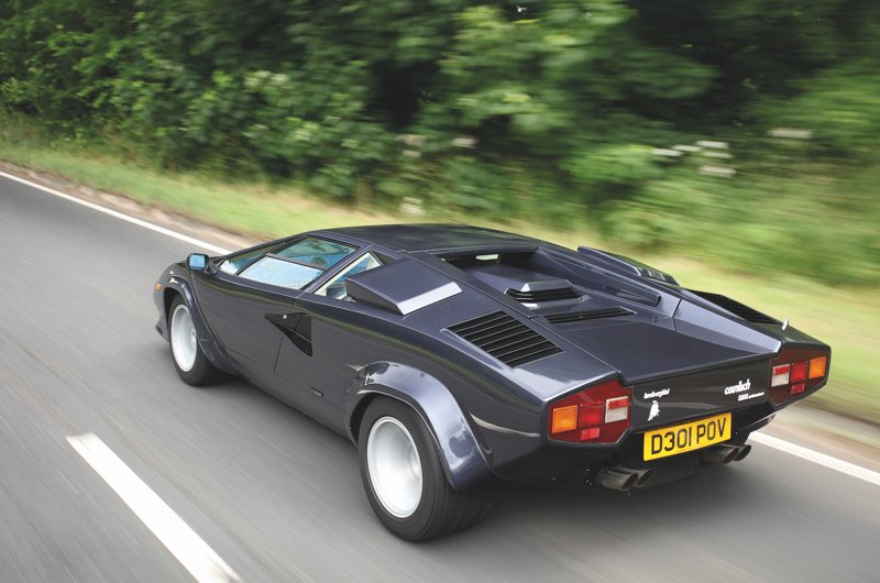 Lamborghini Countach (cont.) Bringing up the rear, 1. Tucker Torpedo (1948), Tucker Torpedo (cont.), 2. Volkswagen Beetle (1945-2003), Volkswagen Beetle (cont.), 3. Chevrolet Bel Air Mk2 (1955-’57), Chevrolet Bel Air Mk2 (cont.), 4. Facel Vega HK500 (1959-’62), Facel Vega HK500 (cont.), 5. Cadillac Eldorado Mk4 (1959-’60), Cadillac Eldorado Mk4 (cont.), 6. Chevrolet El Camino Mk1 (1959-’60), Chevrolet El Camino Mk1 (cont.), 7. Lincoln Continental Mk3 Convertible (1959-’60), Lincoln Continental Mk3 Convertible (cont.), 8. Chevrolet Corvette C1 (1953-’62), Chevrolet Corvette C1 (cont.), 9. Dodge Polara Mk1 (1960-’61), Dodge Polara Mk1 (cont.), 10. Plymouth Valiant Mk1 (1960-’62), Plymouth Valiant Mk1 (cont.), 11. Ford Cortina Mk1 (1962-’66), Ford Cortina Mk1 (cont.), 12. Rover P6 (1963-’77), Rover P6 (cont.), 13. Ford Mustang Mk1 (1964-’73), Ford Mustang Mk1 (cont.), 14. Mazda Cosmo 110S (1967-’72), Mazda Cosmo 110S (cont.), 15. Mercury Cougar Mk1 (1967-’70), Mercury Cougar Mk1 (cont.), 16. Range Rover Mk1 (1969-’94), Range Rover Mk1 (cont.), 17. Dodge Charger Mk2 (1968-’70), Dodge Charger Mk2 (cont.), 18. Ford Cortina Mk3 (1969-’76), Ford Cortina Mk3 (cont.), 19. Hillman Avenger Mk1 (1970-’79), Hillman Avenger Mk1 (cont.), 20. Vauxhall Firenza (1971-’75), Vauxhall Firenza (cont.), 21. Mercedes-Benz 116-series S-Class (1972-’80), Mercedes-Benz 116-series S-Class (cont.), 22. Lancia Stratos (1973-’78), Lancia Stratos (cont.), 23. Lamborghini Countach (1974-’90), Lamborghini Countach (cont.), 24. Maserati Khamsin (1974-’82), Maserati Khamsin (cont.), 25. Pontiac Firebird Trans Am Mk2 (1970-’81), Pontiac Firebird Trans Am Mk2 (cont.), 26. Porsche 911 (1974-’89), Porsche 911 (cont.), 27. Ferrari Testarossa (1984-’91), Ferrari Testarossa (cont.), 28. Maserati 3200GT (1998-2002), Maserati 3200GT (cont.), 29. BMW Z8 (1998-2003), BMW Z8 (cont.)