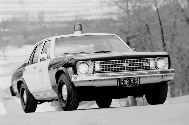 Chevrolet Nova Police Vehicle (1975) Who doesn’t like a police car?, Rapid Model F 700B Police Patrol Wagon (1910), Ford Model T Police Truck (1919), Lincoln Phaeton Police Flyers (1924), GMC Cowl Chassis (1929), Buick Four Door Sedan (1935), Chevrolet Master Deluxe Police Vehicle (1938), Plymouth P8 Coupe New York Police Car (1939), Ford Police Cars for Dearborn, Michigan (1946), Ford Police Car Brochure (1952), Chevrolet 210 Series Police Car (1956), Ford Fairlane Interceptors (1956), Dodge Coronet Police Car (1957), Chrysler Enforcer Police Car (1961), Dodge Dart Police Sedan (1962), Ford Police Interceptor (1963), Chevrolet Biscayne 2-door Police (1966), Dodge Polara Pursuit (1966), Pontiac Catalina Four Door Sedan Police Car (1969), Plymouth Satellite Police Car (1972), Chevrolet Nova Police Vehicle (1975), Ford Fairmont Police Car (1978), Plymouth Volare Police Car (1978), Ford Mustang Special Service Package (1982), Ford Crown Victoria Police Package (1992), Ford Crown Victoria Police Interceptor (2006), Chevrolet Impala Police Vehicle (2008), Chevrolet Tahoe Police Package (2010), Ford Police Interceptors (2010), Chevrolet Caprice PPV Police Sedan (2012), Dodge Durango and Charger Police (2019), What’s next?