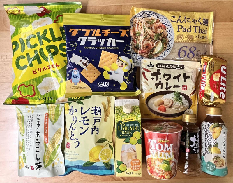 5位：「梅エードベース」500mL（440円）, 4位：「ダブルチーズクラッカー」80g（178円）, 2位：「瀬戸内レモンかりんとう」75g（213円）, 1位：「こんにゃく麺 パッタイ」麺120g+ソース28g（235円）