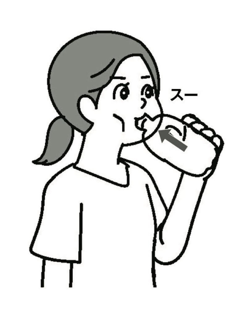 更年期以降の女性は特に注意が必要！, 人間ののどは誤嚥が起こりやすい構造, 人間ののどは“魔の交差点”, 週2〜3回の筋トレでのどの筋力はアップできる！, 誤嚥性肺炎の予防もできる！50代から始めたい「のどトレ7」, 飲み込みに使う筋肉を強化！全身のレジスタンス・トレーニング3選