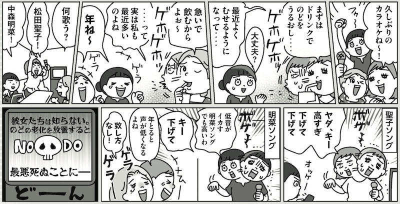 更年期以降の女性は特に注意が必要！, 人間ののどは誤嚥が起こりやすい構造, 人間ののどは“魔の交差点”, 週2〜3回の筋トレでのどの筋力はアップできる！, 誤嚥性肺炎の予防もできる！50代から始めたい「のどトレ7」, 飲み込みに使う筋肉を強化！全身のレジスタンス・トレーニング3選