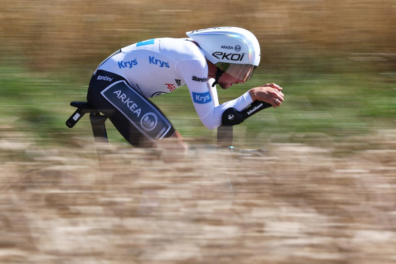 4: Kévin Vauquelin - Arkéa-B&B 10: Mattias Skjelmose - Lidl-Trek, 8: Florian Lipowitz - Red Bull-BORA-hansgrohe, 7: Oscar Onley - Team Picnic-PostNL, 6: Matteo Jorgenson - Team Visma-Lease a Bike, 5: Mathieu van der Poel - Alpecin-Deceuninck, 4: Jonas Vingegaard - Team Visma-Lease a Bike, 3: Kévin Vauquelin - Arkéa-B&B, 2: Remco Evenepoel - Soudal Quick-Step