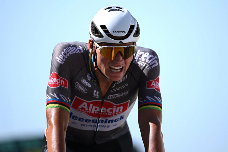 1: Mathieu van der Poel - Alpecin–Deceuninck 10: Mattias Skjelmose - Lidl-Trek, 8: Florian Lipowitz - Red Bull-BORA-hansgrohe, 7: Oscar Onley - Team Picnic-PostNL, 6: Matteo Jorgenson - Team Visma-Lease a Bike, 5: Mathieu van der Poel - Alpecin-Deceuninck, 4: Jonas Vingegaard - Team Visma-Lease a Bike, 3: Kévin Vauquelin - Arkéa-B&B, 2: Remco Evenepoel - Soudal Quick-Step