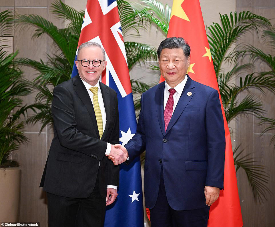 Penny Wong warns of China threat as Albanese heads to Beijing