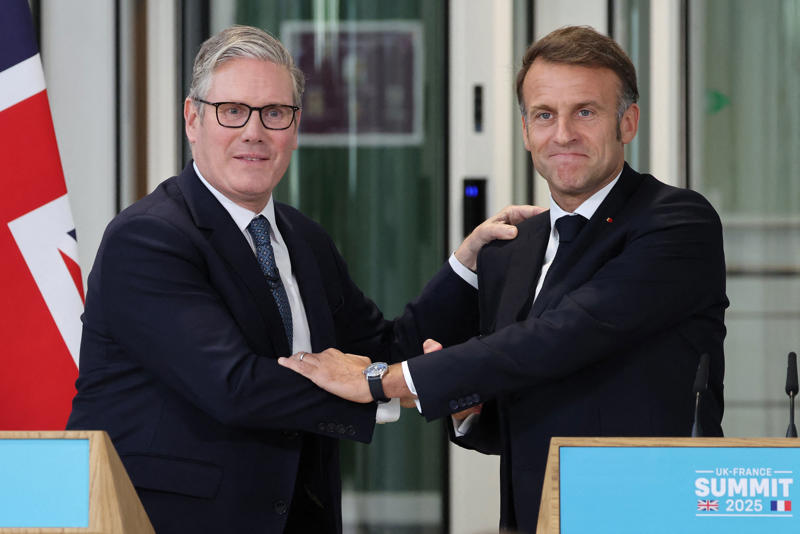 Key Points, UK economy shrinks for second month in a row, Crackdown on illegal working promised alongside migrant return deal with France, In numbers: How many migrants cross Channel and who is turned away?, Editorial: Deal is a promising start, Arrival numbers rise two years running, Watch: Starmer takes veiled swipe at Farage, Deal will be no deterrent, say Tories, How migrants may win right to stay in UK, Analysis: Macron and Starmer still won’t stop the boats, Macron blames Brexit for rise in crossings, Pictured: Migrants arrive just as deal sealed, Prime minister vows to go further if scheme works, Red Cross calls on government to 'see the people behind the numbers', Starmer's one-in, one-out deal is an 'impractical unrealistic distraction', Denyer says, IRC condemns Starmer's migration deal as 'another step in wrong direction', Refugee Council chief urges 'comprehensive approach' to small boats crisis, Watch: Starmer reaffirms European commitment to Ukraine after Macron meeting, Starmer describes one in, one out scheme as 'breakthrough moment', Watch: Starmer takes swipe at Farage in migrant deal announcement with Macron, Starmer takes swipe at Nigel Farage over Channel stunt, Tackling irregular migration 'requires serious, pragmatic response', Starmer says, Farage calls Starmer's migration deal a 'humiliation for Brexit Britain', Brexit made it harder to combat illegal migration across Channel, Macron says, Returning migrants will 'break the model' of small boat crossings, Starmer says