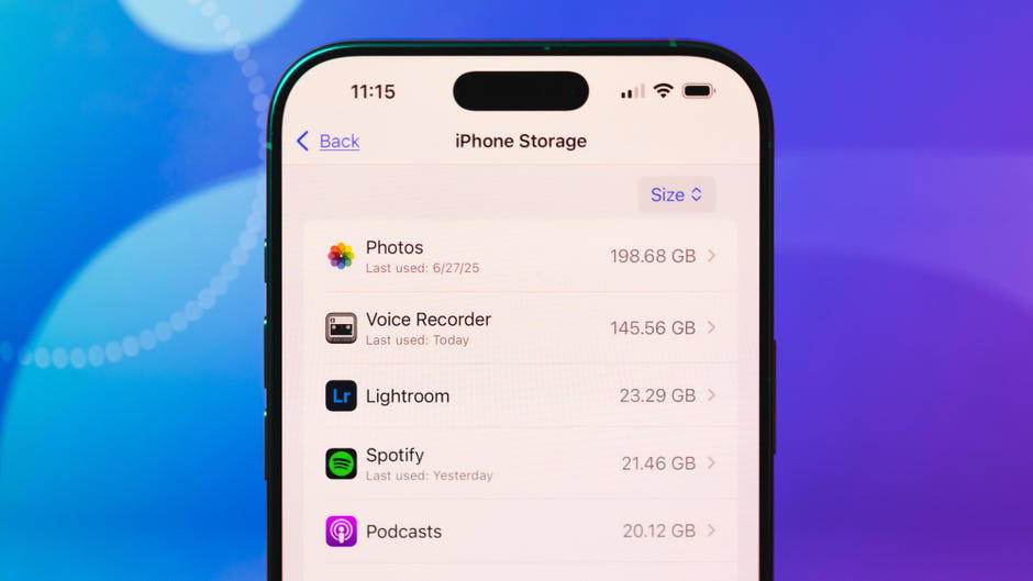 How to check what's taking up the most storage, Deleting or offloading apps you don't use much, Optimize photo storage by using the cloud, Transfer files off your phone and onto an external drive, Clear out data from within apps