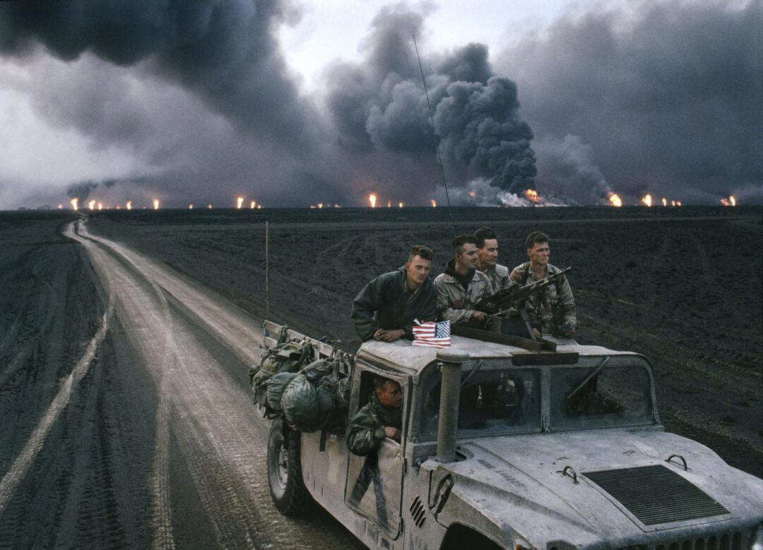 10. U.S. Marines Driving Through Burning Oil Fields in Kuwait 1. Back When School Pictures Were a Bit More … Creative, 2. Man Who Spent Two Years Traveling the U.S. in His 1950 Chevy Pickup Truck, 3. His First Girlfriend Punched Him in the Eye, 4. Arcade Birthday Party, 5. Rad Sears Catalog, 6. Dirt Bike for Christmas, 7. Nirvana Making Funny Faces, 8. Mom Holding a Baby While Doing Her Master’s Thesis on a Macintosh Classic II, 9. U.S. Marines Driving Through Burning Oil Fields in Kuwait, 10. Wedding Smiles, 11. Grandma Playing Duck Hunt on the Nintendo, 12. More Than One Million People Attended the ‘Metallica’ Concert in Moscow, Shortly Before the USSR Collapsed, 13. Working in the Galley of the U.S. Submarine Trepang, 14. That Decor, Though, 15. Diet Pepsi for Dad’s Birthday, 16. Dolly During Desert Storm, 17. Super Soaker Time!, 18. Drinking Coffee From the Thermos and Checking the Map Before Hitting the Highway, 19. Calling for Directions While Honeymooning, 20. Roommates at Michigan State University, 21. The Siiiiiimpsons, 22. Cozy Coupe Car Wash, 23. Wintertime in Idaho, 24. Unwrapping a Super Soaker 50, 25. On Top of the World Trade Center, 26. River Phoenix and Keanu Reeves, 27. Fanny Pack Styling, 28. Johnny Depp and Winona Ryder