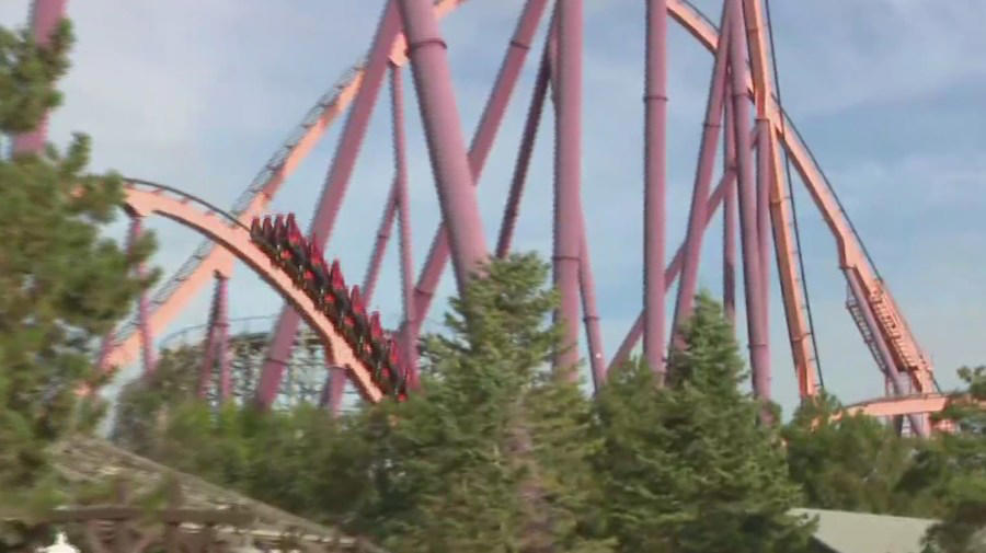 American Eagle, Batman: The Ride, The Dark Knight Coaster, The Flash: Vertical Velocity, Giant Drop, The Joker, Little Dipper, Maxx Force, Raging Bull, Sky Striker, Sprocket Rockets, Superman: Ultimate Flight, Wrath of Rakshasa, X Flight