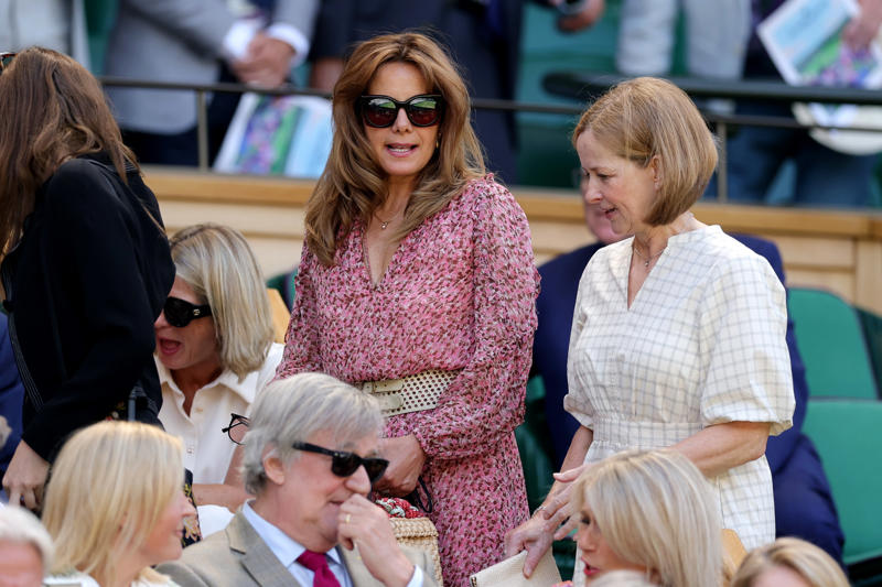 Stephen Fry, Rob Brydon and wife Claire Brydon, Annabel Croft, Ellie Goulding, Bjorn Borg and wife Patricia, Fiona Shaw and wife Sonali Deraniyagala , Ben Whishaw , Cherie Blair, Dame Darcey Bussell, Jonathan Edwards, Daisy and Pearl Lowe, Emma Hayes, David Suchet and wife Sheila, Samir Shah