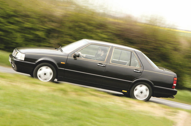 11. 1986 Lancia Thema 8.32 (215PS/212bhp) 1. 1907 Christie GP car (130PS/128bhp), 2. 1924 Miller 122 race car (200PS/197bhp), 3. 1929 Cord L-29 (127PS/125bhp), 4. 1966 Oldsmobile Toronado (385PS/380bhp), 5. 1970 Cadillac Eldorado Mk8 (400PS/395bhp), 6. 1970 Citroën SM (172PS/170bhp), 7. 1979 Saab 900 turbo (145PS/143bhp), 8. 1983 Audi 200 Turbo (220PS/217bhp), 9. 1984 Saab Turbo 16 Aero (175PS/173bhp), 10. 1985 Citroën CX25 GTi Turbo 2 (169PS/167bhp), 11. 1986 Lancia Thema 8.32 (215PS/212bhp), 12. 1987 Shelby Charger GLH-S (175PS/173bhp), 13. 1989 Ford Taurus SHO (220PS/217bhp), 14. 1989 Vauxhall/Opel Astra GTE 16v (150PS/148bhp), 15. 1990 Mitsubishi GTO (FWD) (300PS/295bhp), 16. 1991 Volkswagen Corrado VR6 (190PS/187bhp), 17. 1991 Volkswagen Golf VR6 (176PS/174bhp), 18. 1993 Cadillac Allanté (295PS/291bhp), 19. 1993 Alfa Romeo 164 Quadrifoglio Verde (232PS/229bhp), 20. 1993 Saab 9000 2.3 Turbo Aero (225PS/222bhp), 21. 1995 Honda Integra Type R (200PS/197bhp)