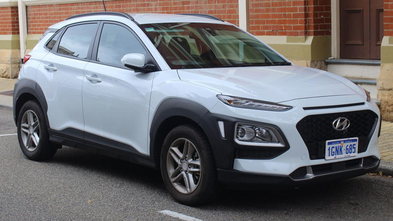 13. Hyundai Kona 1. Toyota Corolla Hybrid, 2. Genesis GV70, 3. Honda CR-V, 4. Hyundai Sonata, 5. Mazda CX-5, 6. Subaru Forester, 7. Kia Soul, 8. Nissan Rogue, 9. Toyota Camry, 10. Ford Escape, 11. Chevrolet Bolt EUV, 12. Honda Fit, 13. Hyundai Kona, 14. Chrysler Pacifica, 15. Jeep Renegade, 16. Tesla Model 3, 17. Volkswagen ID.4, 18. Ford Maverick, 19. Kia Niro, 20. Toyota Sienna