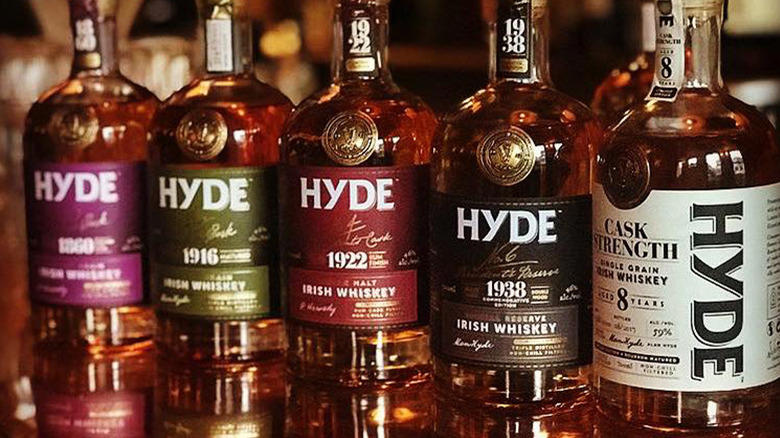 Hyde Paddy's Irish Whiskey, Bushmills, Writer's Tears, West Cork, Celtic Cask, Knappogue Castle, Spot Whiskey, Redbreast