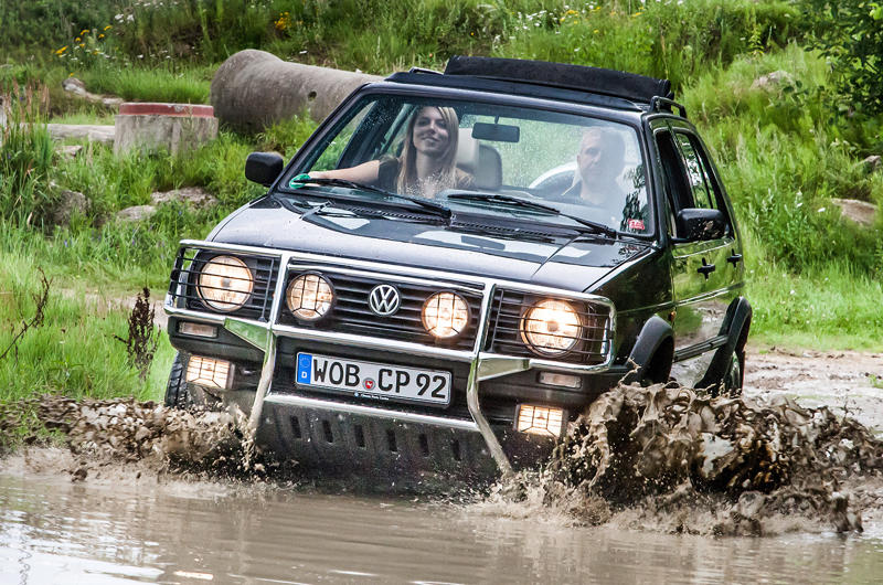 Volkswagen Golf Country (1990) Renault 4 (1961), Toyota Century (1967), Renault Rodeo (1970), Volkswagen SP2 (1972), Lancia Stratos (1973), Citroën GS/GSA (1979), Mercedes-Benz G W460 (1979), Volkswagen Transporter pickup (1979), Alfa Romeo 33 (1983), Ford Fiesta XR2 (1984), Peugeot 205 GTI (1984), Toyota Land Cruiser 70 (1984), Lancia Thema 8.32 (1986), BMW 3 Series Touring (1987), Nissan Pao (1989), Volkswagen Rallye Golf (1989), Volkswagen Golf Country (1990), Suzuki Cappuccino (1991), Autozam AZ-1 (1992), Citroën Xantia (1992), Audi RS 2 Avant (1994), Renault Sport Spider (1995), Alfa Romeo 156 (1996), Peugeot 106 Rallye (1996), Honda Civic Type R (1997 - 2017), Subaru Impreza 22B-STI (1998), Pagani Zonda (1999), Nissan Skyline GT-R R34 (1999), TVR Sagaris (2005), Chrysler 300C Touring (2006), Holden VE Ute (2007), Volkswagen Scirocco (2008), Dacia Duster (2009), Honda N-One (2012), Mercedes-Benz C-Class Estate (2014), Subaru Levorg (2014), Volkswagen Passat Mk8 (2014), Aston Martin Lagonda Taraf (2015), Audi RS3 Sportback (2015), Alpine A110 (2017), Volkswagen Up GTI (2017), Suzuki Jimny (2018), Audi RS 4 Avant (2018), Ford Fiesta ST (2018), Ford Focus ST Estate (2019), Volkswagen ID 3 (2019), Honda E (2019), Mercedes-Benz A45 S AMG (2019), Ford Puma (2020), Toyota GR Yaris (2020), Mercedes-Benz Unimog (2021), BMW M3 Touring (2022), Renault 5 (2025)