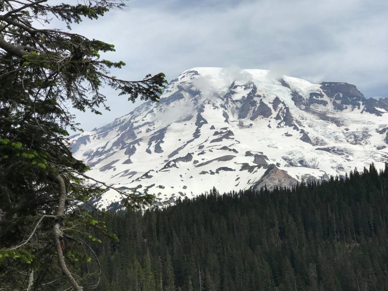 Is the earthquake swarm dangerous?, What is Mount Rainier?, Are earthquakes common at Mount Rainier?, When was the last sizeable earthquake swarm at Mount Rainier?, Can the earthquake swarm cause a volcanic eruption?, When was the last time Mount Rainier erupted?
