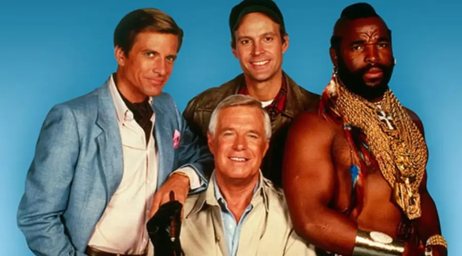 1. Knight Rider, 2. The A-Team, 3. MacGyver, 4. Cheers, 5. Family Ties, 6. Growing Pains, 8. Moonlighting, 9. The Golden Girls, 10. Miami Vice, 11. Magnum, P.I., 12. Punky Brewster, 13. Who's the Boss?, 14. Dynasty, 15. Silver Spoons, 16. The Wonder Years, 17. Small Wonder, 18. Perfect Strangers, 19. Remington Steele, 20. Designing Women, 21. Mork &amp; Mindy, 22. The Facts of Life, 23. Charles in Charge, 24. The Love Boat
