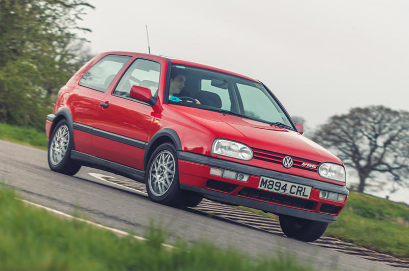 17. 1991 Volkswagen Golf VR6 (176PS/174bhp) 1. 1907 Christie GP car (130PS/128bhp), 2. 1924 Miller 122 race car (200PS/197bhp), 3. 1929 Cord L-29 (127PS/125bhp), 4. 1966 Oldsmobile Toronado (385PS/380bhp), 5. 1970 Cadillac Eldorado Mk8 (400PS/395bhp), 6. 1970 Citroën SM (172PS/170bhp), 7. 1979 Saab 900 turbo (145PS/143bhp), 8. 1983 Audi 200 Turbo (220PS/217bhp), 9. 1984 Saab Turbo 16 Aero (175PS/173bhp), 10. 1985 Citroën CX25 GTi Turbo 2 (169PS/167bhp), 11. 1986 Lancia Thema 8.32 (215PS/212bhp), 12. 1987 Shelby Charger GLH-S (175PS/173bhp), 13. 1989 Ford Taurus SHO (220PS/217bhp), 14. 1989 Vauxhall/Opel Astra GTE 16v (150PS/148bhp), 15. 1990 Mitsubishi GTO (FWD) (300PS/295bhp), 16. 1991 Volkswagen Corrado VR6 (190PS/187bhp), 17. 1991 Volkswagen Golf VR6 (176PS/174bhp), 18. 1993 Cadillac Allanté (295PS/291bhp), 19. 1993 Alfa Romeo 164 Quadrifoglio Verde (232PS/229bhp), 20. 1993 Saab 9000 2.3 Turbo Aero (225PS/222bhp), 21. 1995 Honda Integra Type R (200PS/197bhp)