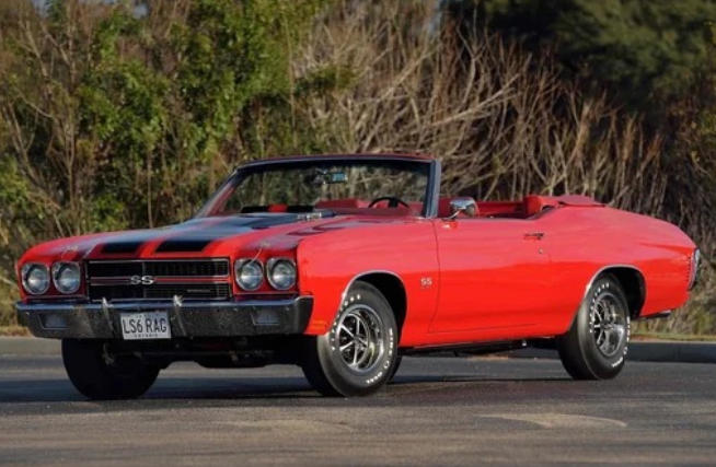 Chevrolet Chevelle SS 454 LS6 Plymouth Road Runner, Chevrolet Nova SS 396, Ford Mustang Boss 429, Chevrolet Chevelle SS 454 LS6, Dodge Super Bee, Plymouth GTX, Pontiac Firebird Trans Am 455, Pontiac GTO Judge, Oldsmobile 442 W-30, Buick GSX Stage 1, AMC Rebel Machine, Dodge Dart Sport 340, Mercury Cyclone Spoiler 429