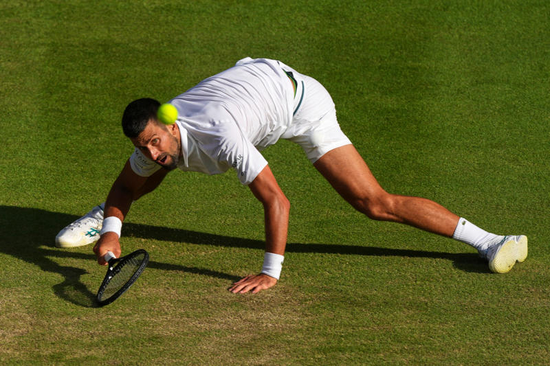 Wimbledon men’s semi-finals live, *Alcaraz 3-2 Fritz – eye issue for Spaniard, Alcaraz 3-1 Fritz*, *Alcaraz 2-1 Fritz, Alcaraz 2-0 Fritz*, *Alcaraz 1-0 Fritz, Alcaraz and Fritz emerge on court!, Alcaraz vs Fritz moments away, Yesterday: Mixed Doubles champions crowned, A reminder of the Day 12 order of play, The key weapon Djokovic has which could beat Sinner, ‘Disneyland on steroids’: What it’s like to coach at Wimbledon, What time are the Wimbledon finals in 2025?, Prize money on offer:, A reminder of today’s order of play:, Wimbledon 2025 live: Today’s big story, Sinner discusses prospect of playing Djokovic, Aryna Sabalenka irked by two moments in her Wimbledon semi-final defeat, Iga Swiatek surprises herself by breaking through her grass ceiling at Wimbledon, How strawberries and cream became ‘a true icon’ of Wimbledon, How Jannik Sinner explained doping contamination to escape serious ban, The 2025 Wimbledon men’s semi-finalists, Swiatek breezes past Bencic and into her first final at Wimbledon, Sabalenka, fainting fans, and a fall at a familiar hurdle, The key weapon Djokovic has which could beat Sinner, Wimbledon 2025 live: Men’s semi-finals day arrives