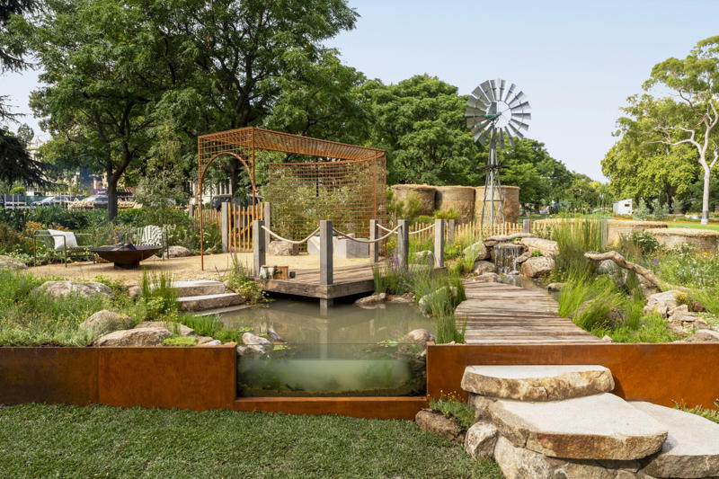 Sanctuary garden, Native cottage garden, Pond garden, Coastal garden, Formal English garden, Pergola garden, Sustainable garden, Australian cottage garden, Terrace garden, Recycled garden, Zen garden, Mediterranean garden, Ornamental garden, Bush garden, Mid-Century Modern