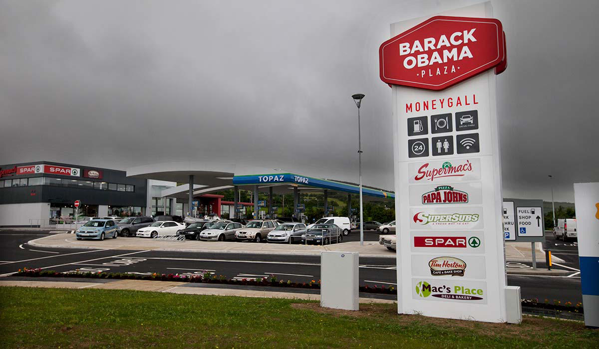 THE BARACK OBAMA PLAZA OBAMA IS BACK, FROM OFFALY TO THE WHITE HOUSE, POINT OF PRIDE, WHERE IT ALL BEGAN, ONE OF THEIR OWN, ROOTS IN INDIANA, A FIRST FOR AMERICA, PULLING OUT ALL THE STOPS, THE BARACK OBAMA PLAZA, LIVE DUBLIN INTERVIEW, IN CONVERSATION WITH FINTAN O'TOOLE, WHAT'S NEXT FOR AMERICA?, WHEN ARE TICKETS AVAILABLE?