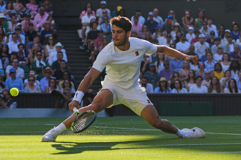 Wimbledon men’s semi-finals live, *Alcaraz 3-2 Fritz – eye issue for Spaniard, Alcaraz 3-1 Fritz*, *Alcaraz 2-1 Fritz, Alcaraz 2-0 Fritz*, *Alcaraz 1-0 Fritz, Alcaraz and Fritz emerge on court!, Alcaraz vs Fritz moments away, Yesterday: Mixed Doubles champions crowned, A reminder of the Day 12 order of play, The key weapon Djokovic has which could beat Sinner, ‘Disneyland on steroids’: What it’s like to coach at Wimbledon, What time are the Wimbledon finals in 2025?, Prize money on offer:, A reminder of today’s order of play:, Wimbledon 2025 live: Today’s big story, Sinner discusses prospect of playing Djokovic, Aryna Sabalenka irked by two moments in her Wimbledon semi-final defeat, Iga Swiatek surprises herself by breaking through her grass ceiling at Wimbledon, How strawberries and cream became ‘a true icon’ of Wimbledon, How Jannik Sinner explained doping contamination to escape serious ban, The 2025 Wimbledon men’s semi-finalists, Swiatek breezes past Bencic and into her first final at Wimbledon, Sabalenka, fainting fans, and a fall at a familiar hurdle, The key weapon Djokovic has which could beat Sinner, Wimbledon 2025 live: Men’s semi-finals day arrives