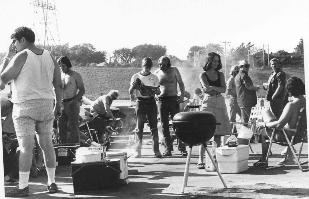 8. Grilling at Milwaukee’s County Stadium (1977) 1. Pregaming Before ‘The Who’ Concert in Pittsburgh (Early 1980s), 2. Tailgating in a Full Suit at a Packers Game (Late 1970s), 3. Creatively Catching the All-Star Game in San Diego (1992), 4. Getting Hyped for Wrestlemania (1987), 5. New York Cosmos Fans Tailgating at Giants Stadium (1970s), 6. Tailgating at a ‘Genesis’ Concert, 7. Ringing in the Raiders’ Season Opener (1984), 8. Grilling at Milwaukee’s County Stadium (1977), 9. Throwing ‘Em Back at the Philadelphia Eagles Game (1983), 10. Tailgating at Shea Stadium After the Mets Won the World Series (1986), 11. Tailgating After a Dirt Bike Race Out in the Boondocks (1970s), 12. Tailgate Keg (1950s), 13. Going All Out for the Browns vs. Oilers Game (1988), 14. The Country Squire Was the Ultimate Picnic Ride (1960), 15. The Classiest Tailgate (1954), 16. There’s a Full Bar in the Trunk … (1980)