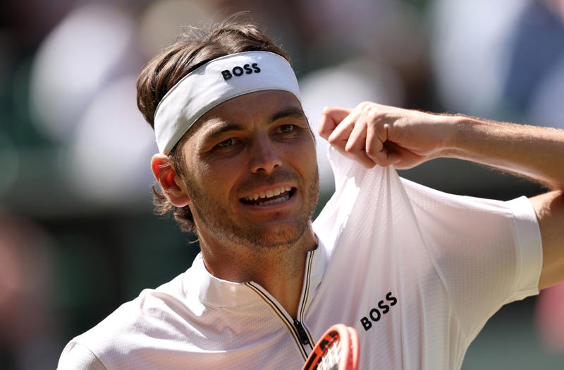 Wimbledon men’s semi-finals live, *Djokovic 3-6 2-5 Sinner, Djokovic 3-6 2-4 Sinner*, *Djokovic 3-6 1-4 Sinner, Djokovic 3-6 1-3 Sinner*, *Djokovic 3-6 0-3 Sinner, Djokovic 3-6 0-2 Sinner*, *Djokovic 3-6 0-1 Sinner, FIRST SET! Djokovic 3-6 Sinner*, Djokovic saves set points! *Djokovic 3-5 Sinner, *Djokovic 3-5 Sinner, Djokovic 3-4 Sinner*, *Djokovic 2-4 Sinner, Djokovic 2-3 Sinner*, *Djokovic 1-3 Sinner, Break of serve! Djokovic 1-2 Sinner*, *Djokovic 1-1 Sinner, Here we go..., Djokovic and Sinner on court! Read our match preview, Alcaraz on his hat-trick bid and Djokovic vs Sinner, GAME, SET AND MATCH! ALCARAZ WINS, Alcaraz saves two set points in tiebreak!, Fritz turns tiebreak around..., Alcaraz leads tiebreak at change of ends, *Alcaraz 6-4, 5-7, 6-3, 6-6 Fritz, *Alcaraz 6-4, 5-7, 6-3, 3-3 Fritz, SET! ALCARAZ IN FRONT ONCE MORE, Alcaraz breaks to love, SET! FRITZ TIES SEMI-FINAL OUT OF NOWHERE, Alcaraz 6-4, 4-4 Fritz*, SET! ALCARAZ LEADS SEMI-FINAL, *Alcaraz 3-2 Fritz – eye issue for Spaniard, The key weapon Djokovic has which could beat Sinner, Wimbledon 2025 live: Today’s big story, How Jannik Sinner explained doping contamination to escape serious ban, Sabalenka, fainting fans, and a fall at a familiar hurdle