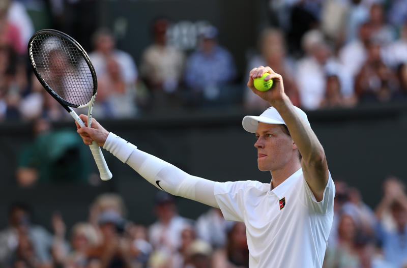 Wimbledon men’s semi-finals live, Sinner on French Open final rematch with Alcaraz, Sinner on Djokovic’s injury woes, Sinner on his first Wimbledon final this Sunday, GAME, SET AND MATCH! SINNER WINS, *Djokovic 3-6 3-6 4-5 Sinner*, *Djokovic 3-6 3-6 3-5 Sinner, Sinner breaks again! Djokovic 3-6 3-6 3-4 Sinner*, *Djokovic 3-6 3-6 3-3 Sinner, Sinner breaks back! Djokovic 3-6 3-6 3-2 Sinner*, *Djokovic 3-6 3-6 3-1 Sinner, Djokovic 3-6 3-6 3-0 Sinner*, Djokovic breaks! Djokovic 3-6 3-6 2-0 Sinner, Djokovic 3-6 3-6 1-0 Sinner*, Djokovic 3-6 3-6 Sinner, Djokovic takes medical timeout! Djokovic 3-6 3-6 Sinner, Djokovic calls trainer! Djokovic 3-6 3-6 Sinner, SECOND SET! Djokovic 3-6 3-6 Sinner, Djokovic 3-6 3-5 Sinner*, *Djokovic 3-6 2-5 Sinner, *Djokovic 3-6 2-5 Sinner, *Djokovic 3-6 2-5 Sinner, Djokovic 3-6 2-4 Sinner*, *Djokovic 3-6 1-4 Sinner, Djokovic 3-6 1-3 Sinner*, *Djokovic 3-6 0-3 Sinner, Djokovic 3-6 0-2 Sinner*, *Djokovic 3-6 0-1 Sinner, FIRST SET! Djokovic 3-6 Sinner*, Djokovic saves set points! *Djokovic 3-5 Sinner, *Djokovic 3-5 Sinner, Djokovic 3-4 Sinner*, *Djokovic 2-4 Sinner, Djokovic 2-3 Sinner*, *Djokovic 1-3 Sinner, Break of serve! Djokovic 1-2 Sinner*, *Djokovic 1-1 Sinner, Here we go..., Djokovic and Sinner on court! Read our match preview, Alcaraz on his hat-trick bid and Djokovic vs Sinner, GAME, SET AND MATCH! ALCARAZ WINS, Alcaraz saves two set points in tiebreak!, Fritz turns tiebreak around..., Alcaraz leads tiebreak at change of ends, *Alcaraz 6-4, 5-7, 6-3, 6-6 Fritz, *Alcaraz 6-4, 5-7, 6-3, 3-3 Fritz, SET! ALCARAZ IN FRONT ONCE MORE, Alcaraz breaks to love, SET! FRITZ TIES SEMI-FINAL OUT OF NOWHERE, Alcaraz 6-4, 4-4 Fritz*, SET! ALCARAZ LEADS SEMI-FINAL, *Alcaraz 3-2 Fritz – eye issue for Spaniard, The key weapon Djokovic has which could beat Sinner, Wimbledon 2025 live: Today’s big story, How Jannik Sinner explained doping contamination to escape serious ban, Sabalenka, fainting fans, and a fall at a familiar hurdle