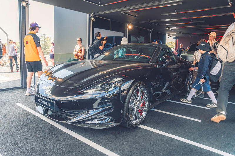 MG Cyberster Black Alpine A110 R Ultime, Alpine A290 Rallye, Alpine A390, Alpine Alpenglow Hy6, Aston Martin DBX S, Aston Martin Valhalla, Automobili Mignatta Rina, Bentley Bentayga Speed, BMW M2 CS, BMW Concept Speedtop, BMW Vision Driving Experience, Bovensiepen Zagato, Callum Wood & Pickett Mini, Denza B5, Denza Z9 GT, Ferrari 296 Speciale, Ferrari Amalfi, Ferrari F80, GMA T33 Spider, Honda 0 Series SUV concept, Honda Civic Type R Ultimate, Honda Prelude concept, Honda Super EV Concept, Hyundai Ioniq 6 N, Jaecoo 5, Land Rover Defender Trophy Edition, Lanzante 95-59, Lexus 'LFR', Maserati MCPura, McLaren W1, Mercedes-Benz CLA, MG CyberX, MG Cyberster Black, Praga Bohema, Renault 4, Renault 5 Turbo 3E, TWR Supercat, Xiaomi SU7 Ultra