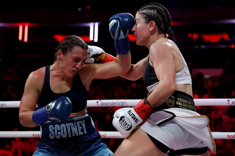 Katie Taylor vs Amanda Serrano 3 latest news, Taylor v Serrano: SPLIT DECISION, Taylor v Serrano: Round 10/10, Taylor v Serrano: Round 9/10, Taylor v Serrano: Round 8/10, Taylor v Serrano: Round 7/10, Taylor v Serrano: Round 6/10, Taylor v Serrano: Round 5/10, Taylor v Serrano: Round 4/10, Taylor v Serrano: Round 3/10, Taylor v Serrano: Round 2/10, Taylor v Serrano: Round 1/10, Taylor v Serrano: Round 1/10, The fighters arrive, The mood at MSG, The background, Now comes the big one..., Baumgartner v Miranda: UNANIMOUS DECISION, Baumgartner v Miranda: Round 10/10, Baumgartner v Miranda: Round 9/10, Baumgartner v Miranda: Round 8/10, Baumgartner v Miranda: Round 7/10, Baumgartner v Miranda: Round 6/10, Baumgartner v Miranda: Round 5/10, Baumgartner v Miranda: Round 4/10, Baumgartner v Miranda: Round 3/10, Baumgartner v Miranda: Round 2/10, Baumgartner v Miranda: Round 1/10, Baumgartner v Miranda: Round 1/10, For the record, What an entrance..., Our penultimate fight..., The fighters react, Marshall v Green: SPLIT DECISION, Marshall v Green: Round 10/10, Marshall v Green: Round 9/10, Marshall v Green: Round 8/10, Marshall v Green: Round 7/10, Marshall v Green: Round 6/10, Marshall v Green: Round 5/10, Marshall v Green: Round 4/10, Marshall v Green: Round 3/10, Marshall v Green: Round 2/10, Marshall v Green: Round 1/10, Marshall v Green: Round 1/10, Marshall v Green, Next up: Savannah Marshall vs Shadasia Green, Taylor and Serrano are in the building, Scotney v Mercado in pictures, Reaction from Scotney, Your new undisputed super-bantamweight champion of the world!, Scotney vs Mercado: Round 10/10, Scotney vs Mercado: Round 9/10, Scotney vs Mercado: Round 8/10, Scotney vs Mercado: Round 7/10, Scotney vs Mercado: Round 6/10, Scotney vs Mercado: Round 5/10, Scotney vs Mercado: Round 4/10, Scotney vs Mercado: Round 3/10, Scotney vs Mercado: Round 2/10, Scotney vs Mercado: Round 1/10, Scotney vs Mercado, Here we go..., A record breaking night?, The first fight on the main card will be...., Time for the proper card, Johnson v Metcalf: Round 9/10 - STOPPAGE, Johnson v Metcalf: Round 8/10, Johnson v Metcalf: Round 7/10, Johnson v Metcalf: Round 6/10, Johnson v Metcalf: Round 5/10, Belts up for grabs, Johnson v Metcalf: Round 4/10, Johnson v Metcalf: Round 3/10, Johnson v Metcalf: Round 2/10, Johnson v Metcalf: Round 1/10, Serrano's view, A word on Shuretta Metcalf, Moving swiftly onwards, Cameron v Camara: Unanimous decision!, Cameron v Camara: Round 10/10, Cameron v Camara: Round 9/10, Cameron v Camara, What has been said ahead of the fight: Katie Taylor, Weigh in results, Who's in the ring now?, Taylor v Serrano rivalry explained, Results are in from the first fight of the night, Taylor v Serrano 3 prediction, Undercard and running order, How to watch Taylor vs Serrano 3, Tonight's timings, Good evening