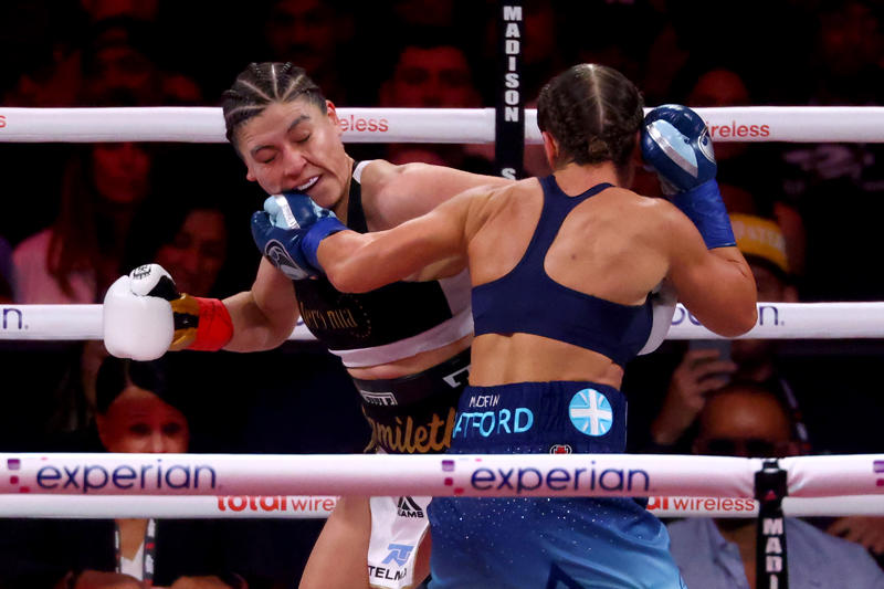 Katie Taylor vs Amanda Serrano 3 latest news, Taylor v Serrano: SPLIT DECISION, Taylor v Serrano: Round 10/10, Taylor v Serrano: Round 9/10, Taylor v Serrano: Round 8/10, Taylor v Serrano: Round 7/10, Taylor v Serrano: Round 6/10, Taylor v Serrano: Round 5/10, Taylor v Serrano: Round 4/10, Taylor v Serrano: Round 3/10, Taylor v Serrano: Round 2/10, Taylor v Serrano: Round 1/10, Taylor v Serrano: Round 1/10, The fighters arrive, The mood at MSG, The background, Now comes the big one..., Baumgartner v Miranda: UNANIMOUS DECISION, Baumgartner v Miranda: Round 10/10, Baumgartner v Miranda: Round 9/10, Baumgartner v Miranda: Round 8/10, Baumgartner v Miranda: Round 7/10, Baumgartner v Miranda: Round 6/10, Baumgartner v Miranda: Round 5/10, Baumgartner v Miranda: Round 4/10, Baumgartner v Miranda: Round 3/10, Baumgartner v Miranda: Round 2/10, Baumgartner v Miranda: Round 1/10, Baumgartner v Miranda: Round 1/10, For the record, What an entrance..., Our penultimate fight..., The fighters react, Marshall v Green: SPLIT DECISION, Marshall v Green: Round 10/10, Marshall v Green: Round 9/10, Marshall v Green: Round 8/10, Marshall v Green: Round 7/10, Marshall v Green: Round 6/10, Marshall v Green: Round 5/10, Marshall v Green: Round 4/10, Marshall v Green: Round 3/10, Marshall v Green: Round 2/10, Marshall v Green: Round 1/10, Marshall v Green: Round 1/10, Marshall v Green, Next up: Savannah Marshall vs Shadasia Green, Taylor and Serrano are in the building, Scotney v Mercado in pictures, Reaction from Scotney, Your new undisputed super-bantamweight champion of the world!, Scotney vs Mercado: Round 10/10, Scotney vs Mercado: Round 9/10, Scotney vs Mercado: Round 8/10, Scotney vs Mercado: Round 7/10, Scotney vs Mercado: Round 6/10, Scotney vs Mercado: Round 5/10, Scotney vs Mercado: Round 4/10, Scotney vs Mercado: Round 3/10, Scotney vs Mercado: Round 2/10, Scotney vs Mercado: Round 1/10, Scotney vs Mercado, Here we go..., A record breaking night?, The first fight on the main card will be...., Time for the proper card, Johnson v Metcalf: Round 9/10 - STOPPAGE, Johnson v Metcalf: Round 8/10, Johnson v Metcalf: Round 7/10, Johnson v Metcalf: Round 6/10, Johnson v Metcalf: Round 5/10, Belts up for grabs, Johnson v Metcalf: Round 4/10, Johnson v Metcalf: Round 3/10, Johnson v Metcalf: Round 2/10, Johnson v Metcalf: Round 1/10, Serrano's view, A word on Shuretta Metcalf, Moving swiftly onwards, Cameron v Camara: Unanimous decision!, Cameron v Camara: Round 10/10, Cameron v Camara: Round 9/10, Cameron v Camara, What has been said ahead of the fight: Katie Taylor, Weigh in results, Who's in the ring now?, Taylor v Serrano rivalry explained, Results are in from the first fight of the night, Taylor v Serrano 3 prediction, Undercard and running order, How to watch Taylor vs Serrano 3, Tonight's timings, Good evening