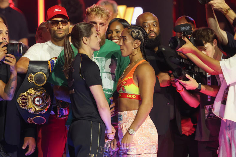 Taylor vs Serrano 3 live, Katie Taylor 'doesn't know' if she'll fight again, Amanda Serrano gives tearful speech in defeat, KATIE TAYLOR WINS BY MAJORITY DECISION!, Katie Taylor vs Amanda Serrano 3, Katie Taylor vs Amanda Serrano 3, Katie Taylor vs Amanda Serrano 3, Katie Taylor vs Amanda Serrano 3, Katie Taylor vs Amanda Serrano 3, Katie Taylor vs Amanda Serrano 3, Katie Taylor vs Amanda Serrano 3, Katie Taylor vs Amanda Serrano 3, Katie Taylor vs Amanda Serrano 3, Katie Taylor vs Amanda Serrano 3, Katie Taylor vs Amanda Serrano 3, Katie Taylor next..., Amanda Serrano makes her ringwalk, Time for the national anthems...., Madison Square Garden is BOUNCING!, Katie Taylor takes aim at ‘whining’ Amanda Serrano ahead of trilogy clash, TIME FOR THE TRILOGY!, Taylor vs Serrano 3 live: Alycia Baumgardner vs Jennifer Miranda, Taylor vs Serrano 3 live: Alycia Baumgardner vs Jennifer Miranda, Taylor vs Serrano 3 live: Alycia Baumgardner vs Jennifer Miranda, Taylor vs Serrano 3 live: Alycia Baumgardner vs Jennifer Miranda, Taylor vs Serrano 3 live: Alycia Baumgardner vs Jennifer Miranda, Taylor vs Serrano 3 live: Alycia Baumgardner vs Jennifer Miranda, Taylor vs Serrano 3 live: Alycia Baumgardner vs Jennifer Miranda, Taylor vs Serrano 3 live: Alycia Baumgardner vs Jennifer Miranda, Co-main event time!, Carnival atmosphere inside Madison Square Garden, Countdown to Taylor vs Serrano 3, Taylor vs Serrano 3 live: What a moment for Shadasia Green, Taylor vs Serrano 3 live: Savannah Marshall fumes at the scorecards, Taylor vs Serrano 3 live: Savannah Marshall vs Shadasia Green, Taylor vs Serrano 3 live: Savannah Marshall vs Shadasia Green, Taylor vs Serrano 3 live: Savannah Marshall vs Shadasia Green, Taylor vs Serrano 3 live: Savannah Marshall vs Shadasia Green, Taylor vs Serrano 3 live: Savannah Marshall vs Shadasia Green, Taylor vs Serrano 3 live: Savannah Marshall vs Shadasia Green, Taylor vs Serrano 3 live: Savannah Marshall vs Shadasia Green, Taylor vs Serrano 3 live: Savannah Marshall vs Shadasia Green, Next up: Savannah Marshall vs Shadasia Green, Your main eventers have arrived!, Taylor vs Serrano 3 live: Ellie Scotney dedicates victory to late friend, Taylor vs Serrano 3 live: Ellie Scotney vs Yamileth Mercado, Taylor vs Serrano 3 live: Ellie Scotney vs Yamileth Mercado, Taylor vs Serrano 3 live: Ellie Scotney vs Yamileth Mercado, Taylor vs Serrano 3 live: Ellie Scotney vs Yamileth Mercado, Taylor vs Serrano 3 live: Ellie Scotney vs Yamileth Mercado, Taylor vs Serrano 3 live: Ellie Scotney vs Yamileth Mercado, Taylor vs Serrano 3 live: Ellie Scotney vs Yamileth Mercado, Taylor vs Serrano 3 live: Ellie Scotney vs Yamileth Mercado, Records are being broken!, No stage more fitting than The Garden, Taylor vs Serrano 3 main card in full, Cherneka Johnson makes Aussie history, Taylor takes aim at ‘whining’ Serrano ahead of trilogy clash, Results from the prelims, Main card on the way!, Taylor vs Serrano 3 undercard in full, How to watch Taylor vs Serrano 3 tonight – is it free on Netflix?, What time does Taylor vs Serrano 3 start tonight?, Welcome to our live coverage of Taylor vs Serrano 3!
