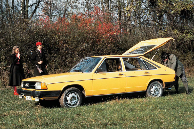 From the tail-end of 1964 to Christmas 2004 were Audi’s glory days., Audi Super 90 (1966), Audi 100 (1968), Audi 100 Coupé S (1969), Audi 50 (1974), Audi 80 GTE (1975), Audi 100 Avant (1976), Audi 200 Turbo (1979), Audi Quattro (1980), Audi Pininfarina Quartz (1981), Audi 100 (1982), Audi Sport Quattro (1984), Audi 80 (1986), Audi 200 Avant (1989), Audi Cabriolet (1991), Audi V8 (1991), Audi RS2 (1994), Audi A8 (1994), Audi A3 (1996), Audi TT (1998), Audi Steppenwolf (2000), Audi A2 (1999), Audi Allroad Quattro (2000), Audi RS 6 (2002), Audi Le Mans Quattro (2003), Audi Q7 V12 (2004)