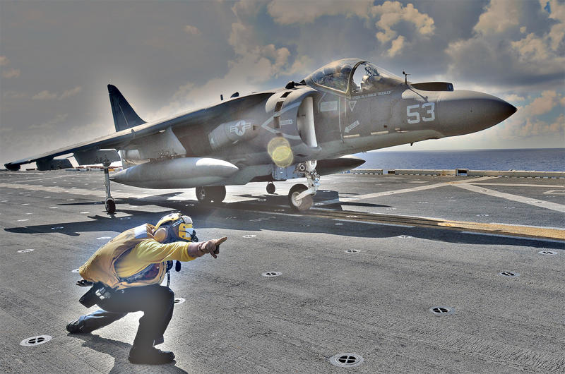 We spoke to former Harrier pilot Paul Tremelling to find out the deal with the Harrier ‘Jump-jet’. Over to Paul: 10: Being there, 9: The boat, 8: Vertical/Short Take Off Landing (V/STOL), 7: Canopy, 6: Cockpit, 5: Single seat, 4. Air-to-Air fighting, 4: Air-to-Air fighting, 3: Weapon loads, 2: The big engine, 1: The sum of all brilliant adequacy