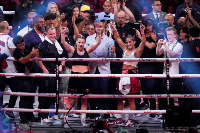 Taylor vs Serrano 3 live, Katie Taylor ekes out victory in Amanda Serrano trilogy, Amanda Serrano: "Thank you for supporting women's boxing", Katie Taylor: "We made history three times", Katie Taylor 'doesn't know' if she'll fight again, Amanda Serrano gives tearful speech in defeat, KATIE TAYLOR WINS BY MAJORITY DECISION!, Katie Taylor vs Amanda Serrano 3, Katie Taylor vs Amanda Serrano 3, Katie Taylor vs Amanda Serrano 3, Katie Taylor vs Amanda Serrano 3, Katie Taylor vs Amanda Serrano 3, Katie Taylor vs Amanda Serrano 3, Katie Taylor vs Amanda Serrano 3, Katie Taylor vs Amanda Serrano 3, Katie Taylor vs Amanda Serrano 3, Katie Taylor vs Amanda Serrano 3, Katie Taylor vs Amanda Serrano 3, Katie Taylor next..., Amanda Serrano makes her ringwalk, Time for the national anthems...., Madison Square Garden is BOUNCING!, Katie Taylor takes aim at ‘whining’ Amanda Serrano ahead of trilogy clash, TIME FOR THE TRILOGY!, Taylor vs Serrano 3 live: Alycia Baumgardner vs Jennifer Miranda, Taylor vs Serrano 3 live: Alycia Baumgardner vs Jennifer Miranda, Taylor vs Serrano 3 live: Alycia Baumgardner vs Jennifer Miranda, Taylor vs Serrano 3 live: Alycia Baumgardner vs Jennifer Miranda, Taylor vs Serrano 3 live: Alycia Baumgardner vs Jennifer Miranda, Taylor vs Serrano 3 live: Alycia Baumgardner vs Jennifer Miranda, Taylor vs Serrano 3 live: Alycia Baumgardner vs Jennifer Miranda, Taylor vs Serrano 3 live: Alycia Baumgardner vs Jennifer Miranda, Co-main event time!, Carnival atmosphere inside Madison Square Garden, Countdown to Taylor vs Serrano 3, Taylor vs Serrano 3 live: What a moment for Shadasia Green, Taylor vs Serrano 3 live: Savannah Marshall fumes at the scorecards, Taylor vs Serrano 3 live: Savannah Marshall vs Shadasia Green, Taylor vs Serrano 3 live: Savannah Marshall vs Shadasia Green, Taylor vs Serrano 3 live: Savannah Marshall vs Shadasia Green, Taylor vs Serrano 3 live: Savannah Marshall vs Shadasia Green, Taylor vs Serrano 3 live: Savannah Marshall vs Shadasia Green, Taylor vs Serrano 3 live: Savannah Marshall vs Shadasia Green, Taylor vs Serrano 3 live: Savannah Marshall vs Shadasia Green, Taylor vs Serrano 3 live: Savannah Marshall vs Shadasia Green, Next up: Savannah Marshall vs Shadasia Green, Your main eventers have arrived!, Taylor vs Serrano 3 live: Ellie Scotney dedicates victory to late friend, Taylor vs Serrano 3 live: Ellie Scotney vs Yamileth Mercado, Taylor vs Serrano 3 live: Ellie Scotney vs Yamileth Mercado, Taylor vs Serrano 3 live: Ellie Scotney vs Yamileth Mercado, Taylor vs Serrano 3 live: Ellie Scotney vs Yamileth Mercado, Taylor vs Serrano 3 live: Ellie Scotney vs Yamileth Mercado, Taylor vs Serrano 3 live: Ellie Scotney vs Yamileth Mercado, Taylor vs Serrano 3 live: Ellie Scotney vs Yamileth Mercado, Taylor vs Serrano 3 live: Ellie Scotney vs Yamileth Mercado, Records are being broken!, No stage more fitting than The Garden, Taylor vs Serrano 3 main card in full, Cherneka Johnson makes Aussie history, Taylor takes aim at ‘whining’ Serrano ahead of trilogy clash, Results from the prelims, Main card on the way!, Taylor vs Serrano 3 undercard in full, How to watch Taylor vs Serrano 3 tonight – is it free on Netflix?, What time does Taylor vs Serrano 3 start tonight?, Welcome to our live coverage of Taylor vs Serrano 3!