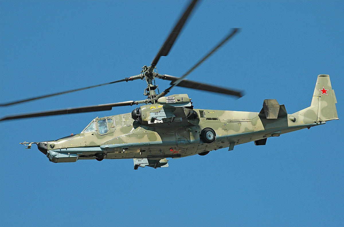 10: Eurocopter Tiger, 9: HAL Prachand, 8: Denel Rooivalk, 7: Agusta A129 Mangusta, 6: Chinese Aircraft Industries Group (CAIC) Z-10, 5: Kamov Ka-50/52 (NATO codename ‘Hokum’), 5: Kamov Ka-50/52, 4: Mil Mi-24/25/35 (NATO codename ‘Hind’), 3: Mil Mi-28 ‘Havoc’, 2: Bell AH-1Z Viper, 1: AH-64 Apache