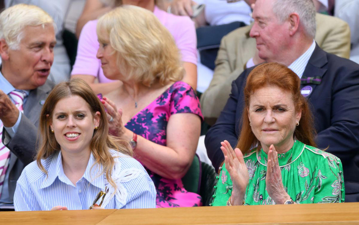 Prince William, Princess Kate, Prince George, and Princess Charlotte, Princess Kate and Princess Charlotte, Princess Kate Presenting the Gentlemen’s Singles Trophy, Prince William and Prince George, Princess Charlotte, Prince George and Princess Charlotte, Princess Kate, Queen Camilla, Princess Beatrice of York and Sarah Ferguson, Duchess of York, Princess Beatrice, Sarah Ferguson, Duchess of York, Sophie, Duchess of Edinburgh