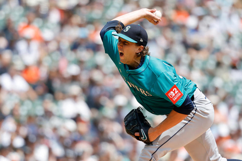 What has Jacob Misiorowski done so far this season?, How many innings has Jacob Misiorowski thrown this year?, What is the George Webb burger promotion?, The Mariners' best hitter is catcher Cal Raleigh, What is the longest winning streak in Brewers history?, The Brewers are on pace to win how many games?