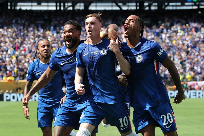 Chelsea v PSG - Club World Cup final updates, Chelsea 3-0 PSG, RED CARD! Joao Neves (PSG), Chelsea 3-0 PSG, Chelsea 3-0 PSG, Chelsea 3-0 PSG, Chelsea 3-0 PSG, Chelsea 3-0 PSG, Chelsea 3-0 PSG, Chelsea 3-0 PSG, Chelsea 3-0 PSG, Chelsea 3-0 PSG, Chelsea 3-0 PSG, Chelsea 3-0 PSG, Chelsea 3-0 PSG, Chelsea 3-0 PSG, Half-time: Chelsea 3-0 PSG, PSG's nuclear-style response hasn't come, Half-time: Chelsea 3-0 PSG, Half-time: Chelsea 3-0 PSG, Chelsea 3-0 PSG, GOAL! Chelsea 3-0 PSG (Joao Pedro, 43 min), Chelsea 2-0 PSG, Chelsea 2-0 PSG, Chelsea 2-0 PSG, The Cole Palmer show, Chelsea 2-0 PSG, GOAL! Chelsea 2-0 PSG (Palmer, 28 min), Cooling break, GOAL! Chelsea 1-0 PSG (Palmer, 22 min), Chelsea 0-0 PSG, Chelsea 0-0 PSG, Chelsea 0-0 PSG, Chelsea 0-0 PSG, Everyone thought that was in, Chelsea 0-0 PSG, Chelsea 0-0 PSG, Fans have turned up for the occasion, Chelsea 0-0 PSG, Kick-off! Chelsea 0-0 PSG, Chelsea v PSG – live, Donald Trump in the house for an American celebration, Chelsea v PSG – live, An extravagant pre-final ceremony, Chelsea’s Levi Colwill lauds ‘scary good’ team-mate Cole Palmer, Chelsea players train in the heat, Team news, Police on high alert in France for Club World Cup final, 🏆 Total prize pool, 💸 Participation payments (guaranteed), 💰 Performance bonuses (added to participation), 🏅 Maximum potential earnings, Club World Cup final results, How to watch the Club World Cup final, Chelsea v PSG - Club World Cup final