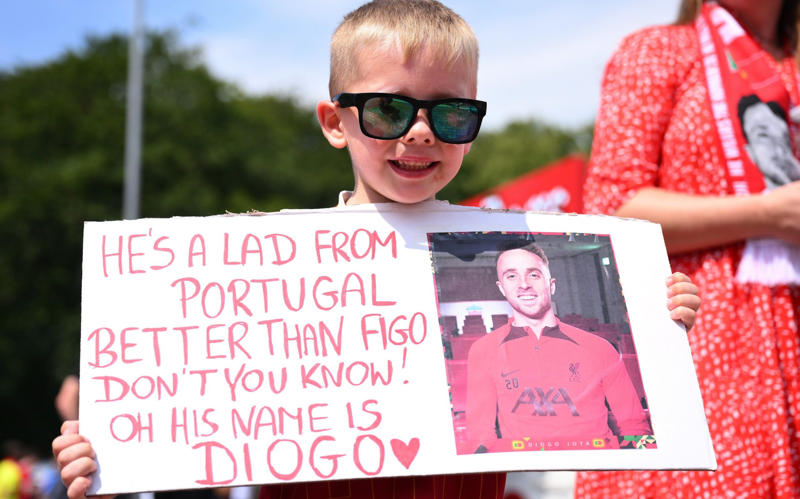 05:25 PM BST, Liverpool’s number 20, forever, 05:15 PM BST, A lot to take in, 05:12 PM BST, Very, very emotional, 05:07 PM BST, Scenes after FT, 05:06 PM BST, Paying tribute to Diogo Jota, 04:58 PM BST, Credit to Preston, 04:53 PM BST, Emotional scenes, 04:51 PM BST, Full time, 04:49 PM BST, 90+1 mins: Preston 1 Liverpool 3, 04:48 PM BST, 90 mins: Preston 1 Liverpool 3, 04:47 PM BST, GOAL! Gakpo seals victory for Liverpool, 04:43 PM BST, 85 mins: Preston 1 Liverpool 2, 04:41 PM BST, GOAL! Lindsay gets one back for Preston, 04:39 PM BST, 80 mins: Preston 0 Liverpool 2, 04:36 PM BST, 78 mins: Preston 0 Liverpool 2, 04:35 PM BST, 76 mins: Preston 0 Liverpool 2, 04:32 PM BST, 73 mins: Preston 0 Liverpool 2, 04:28 PM BST, 69 mins: Preston 0 Liverpool 2, 04:25 PM BST, 66 mins: Preston 0 Liverpool 2, 04:22 PM BST, 63 mins: Preston 0 Liverpool 2, 04:18 PM BST, 60 mins: Preston 0 Liverpool 2, 04:17 PM BST, 59 mins: Preston 0 Liverpool 2, 04:15 PM BST, 56 mins: Preston 0 Liverpool 2, 04:15 PM BST, 55 mins: Preston 0 Liverpool 2, 04:11 PM BST, GOAL! Nunez doubles Liverpool’s lead and pays tribute to Diogo Jota, 04:05 PM BST, 47 mins: Preston 0 Liverpool 1, 04:03 PM BST, Second half, 03:54 PM BST, Tributes throughout the first half, 03:51 PM BST, Conor Bradley has Liverpool ahead at the break, 03:47 PM BST, Half-time, 03:46 PM BST, 45+1 mins: Preston 0 Liverpool 1, 03:45 PM BST, 45 mins: Preston 0 Liverpool 1, 03:44 PM BST, 44 mins: Preston 0 Liverpool 1, 03:43 PM BST, 42 mins: Preston 0 Liverpool 1, 03:37 PM BST, 36 mins: Preston 0 Liverpool 1, 03:33 PM BST, GOAL! Bradley gives Liverpool the lead, 03:32 PM BST, 31 mins: Preston 0 Liverpool 0, 03:28 PM BST, 28 mins: Preston 0 Liverpool 0, 03:26 PM BST, 26 mins: Preston 0 Liverpool 0, 03:24 PM BST, 23 mins: Preston 0 Liverpool 0, 03:20 PM BST, 20 mins: Preston 0 Liverpool 0, 03:18 PM BST, 17 mins: Preston 0 Liverpool 0, 03:17 PM BST, 15 mins: Preston 0 Liverpool 0, 03:14 PM BST, 13 mins: Preston 0 Liverpool 0, 03:11 PM BST, 11 mins: Preston 0 Liverpool 0, 03:10 PM BST, 10 mins: Preston 0 Liverpool 0, 03:09 PM BST, 8 mins: Preston 0 Liverpool 0, 03:04 PM BST, 4 mins: Preston 0 Liverpool 0, 03:03 PM BST, 2 mins: Preston 0 Liverpool 0, 03:01 PM BST, 1 min: Preston 0 Liverpool 0, 03:00 PM BST, Kick-off, 02:57 PM BST, Minute’s silence, 02:56 PM BST, Reminder of the teams, 02:54 PM BST, Pre-match tributes, 02:51 PM BST, Remembering Liverpool’s number 20, 02:42 PM BST, Liverpool warming up, 02:39 PM BST, Debut in goal for the huge Georgian, 02:33 PM BST, Full team news, 02:30 PM BST, Liverpool retire Diogo Jota’s shirt number, 02:27 PM BST, Preston’s business so far this summer, 02:26 PM BST, Out to warm up, 02:25 PM BST, Liverpool’s business so far this summer, 02:21 PM BST, Tributes aplenty, 02:18 PM BST, New coach in the Liverpool dugout, 02:11 PM BST, Jota shirts everywhere, 02:05 PM BST, Jota’s song will live on, 02:03 PM BST, Preston team news, 02:00 PM BST, Liverpool team news, 02:00 PM BST, Commemorative edition matchday programme, 01:25 PM BST, Liverpool poised for emotional return