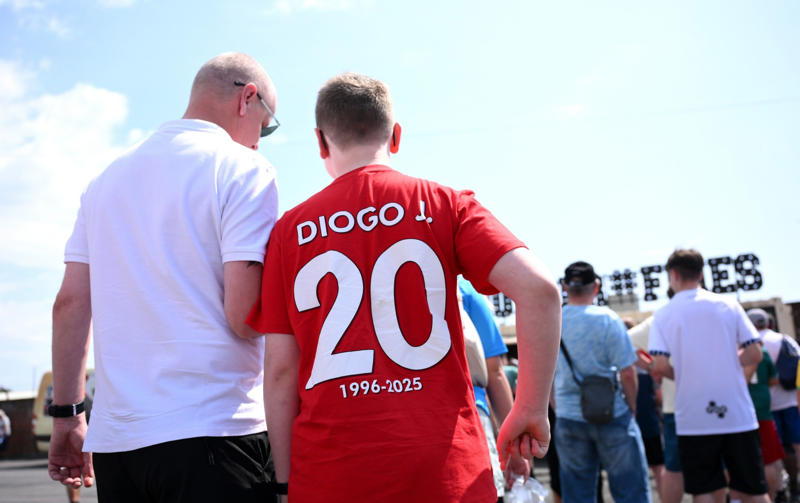 05:25 PM BST, Liverpool’s number 20, forever, 05:15 PM BST, A lot to take in, 05:12 PM BST, Very, very emotional, 05:07 PM BST, Scenes after FT, 05:06 PM BST, Paying tribute to Diogo Jota, 04:58 PM BST, Credit to Preston, 04:53 PM BST, Emotional scenes, 04:51 PM BST, Full time, 04:49 PM BST, 90+1 mins: Preston 1 Liverpool 3, 04:48 PM BST, 90 mins: Preston 1 Liverpool 3, 04:47 PM BST, GOAL! Gakpo seals victory for Liverpool, 04:43 PM BST, 85 mins: Preston 1 Liverpool 2, 04:41 PM BST, GOAL! Lindsay gets one back for Preston, 04:39 PM BST, 80 mins: Preston 0 Liverpool 2, 04:36 PM BST, 78 mins: Preston 0 Liverpool 2, 04:35 PM BST, 76 mins: Preston 0 Liverpool 2, 04:32 PM BST, 73 mins: Preston 0 Liverpool 2, 04:28 PM BST, 69 mins: Preston 0 Liverpool 2, 04:25 PM BST, 66 mins: Preston 0 Liverpool 2, 04:22 PM BST, 63 mins: Preston 0 Liverpool 2, 04:18 PM BST, 60 mins: Preston 0 Liverpool 2, 04:17 PM BST, 59 mins: Preston 0 Liverpool 2, 04:15 PM BST, 56 mins: Preston 0 Liverpool 2, 04:15 PM BST, 55 mins: Preston 0 Liverpool 2, 04:11 PM BST, GOAL! Nunez doubles Liverpool’s lead and pays tribute to Diogo Jota, 04:05 PM BST, 47 mins: Preston 0 Liverpool 1, 04:03 PM BST, Second half, 03:54 PM BST, Tributes throughout the first half, 03:51 PM BST, Conor Bradley has Liverpool ahead at the break, 03:47 PM BST, Half-time, 03:46 PM BST, 45+1 mins: Preston 0 Liverpool 1, 03:45 PM BST, 45 mins: Preston 0 Liverpool 1, 03:44 PM BST, 44 mins: Preston 0 Liverpool 1, 03:43 PM BST, 42 mins: Preston 0 Liverpool 1, 03:37 PM BST, 36 mins: Preston 0 Liverpool 1, 03:33 PM BST, GOAL! Bradley gives Liverpool the lead, 03:32 PM BST, 31 mins: Preston 0 Liverpool 0, 03:28 PM BST, 28 mins: Preston 0 Liverpool 0, 03:26 PM BST, 26 mins: Preston 0 Liverpool 0, 03:24 PM BST, 23 mins: Preston 0 Liverpool 0, 03:20 PM BST, 20 mins: Preston 0 Liverpool 0, 03:18 PM BST, 17 mins: Preston 0 Liverpool 0, 03:17 PM BST, 15 mins: Preston 0 Liverpool 0, 03:14 PM BST, 13 mins: Preston 0 Liverpool 0, 03:11 PM BST, 11 mins: Preston 0 Liverpool 0, 03:10 PM BST, 10 mins: Preston 0 Liverpool 0, 03:09 PM BST, 8 mins: Preston 0 Liverpool 0, 03:04 PM BST, 4 mins: Preston 0 Liverpool 0, 03:03 PM BST, 2 mins: Preston 0 Liverpool 0, 03:01 PM BST, 1 min: Preston 0 Liverpool 0, 03:00 PM BST, Kick-off, 02:57 PM BST, Minute’s silence, 02:56 PM BST, Reminder of the teams, 02:54 PM BST, Pre-match tributes, 02:51 PM BST, Remembering Liverpool’s number 20, 02:42 PM BST, Liverpool warming up, 02:39 PM BST, Debut in goal for the huge Georgian, 02:33 PM BST, Full team news, 02:30 PM BST, Liverpool retire Diogo Jota’s shirt number, 02:27 PM BST, Preston’s business so far this summer, 02:26 PM BST, Out to warm up, 02:25 PM BST, Liverpool’s business so far this summer, 02:21 PM BST, Tributes aplenty, 02:18 PM BST, New coach in the Liverpool dugout, 02:11 PM BST, Jota shirts everywhere, 02:05 PM BST, Jota’s song will live on, 02:03 PM BST, Preston team news, 02:00 PM BST, Liverpool team news, 02:00 PM BST, Commemorative edition matchday programme, 01:25 PM BST, Liverpool poised for emotional return