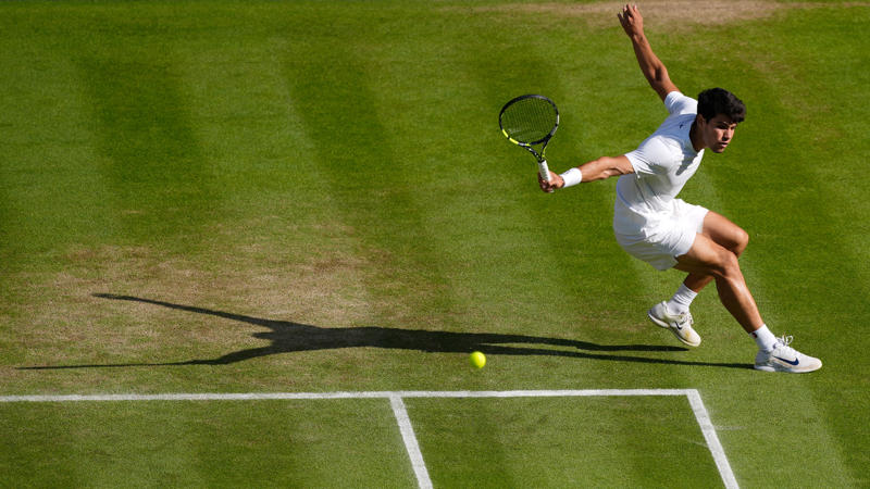 Wimbledon 2025: Men's singles final - Alcaraz vs Sinner, Jannik Sinner observes his name on honours board at Wimbledon, Former Wimbledon champion Bartoli praises Sinner, Tim Henman in awe of Jannik Sinner after Wimbledon victory, Wimbledon 2025 - full list of honours, The Jannik Sinner era?, Wimbledon men's singles final - key stats, Jannik Sinner collects trophy on Centre Court after landing first Wimbledon title, Nick Kyrgios pinpoints the different between Jannik Sinner and Carlos Alcaraz, Jannik Sinner breaks his Carlos Alcaraz curse with stunning Wimbledon triumph, Alcaraz collects runner-up plate at Wimbledon, Jannik Sinner reacts to champagne cork interrupting Wimbledon final, Carlos Alcaraz determined to return to Wimbledon and thanks King of Spain, Centre Court showers Alcaraz with praise after Wimbledon final defeat, Sinner wins first Wimbledon crown to dethrone Alcaraz in sensational final, Sinner wins first Wimbledon crown to dethrone Alcaraz in sensational final, Alcaraz stays in championship with gutsy hold in Wimbledon final, Sinner feels pressure as Wimbledon title edges closer, Alcaraz turns to serve-and-volley tactic to stay in Wimbledon final, Sinner two games from victory, Alcaraz takes out frustration on new balls, Sinner builds lead in fourth set to surge towards Wimbledon crown, SET! Sinner powers to third set after towering overhead smash, BREAK! Sinner with the crucial advantage after Alcaraz slips, Sinner holding off inspired Alcaraz with impeccable serving, Alcaraz continues to lead in nail-biting third set in Wimbledon final, Alcaraz scrapping in third set without his best tennis, Alcaraz scraps to hold serve against Sinner in third set, Sinner wins second set after stunning forehand on the run, Wimbledon crowd boo spectator after champagne cork interrupts Alcaraz-Sinner final, Alcaraz fighting to avoid double break deficit, Sinner under pressure on serve once more, BREAK! Sinner strikes back to lead second set, Alcaraz wins gripping first set after magnificent backhand at full stretch, Alcaraz rattles off another game to take lead in ruthless three-game run, BREAK! Heavy-hitting Alcaraz hits back against Sinner, Sinner imposing himself on Alcaraz with first signs of variety, Sinner remains composed on serve, Alcaraz quickly finds his rhythm on serve to open up Wimbledon final