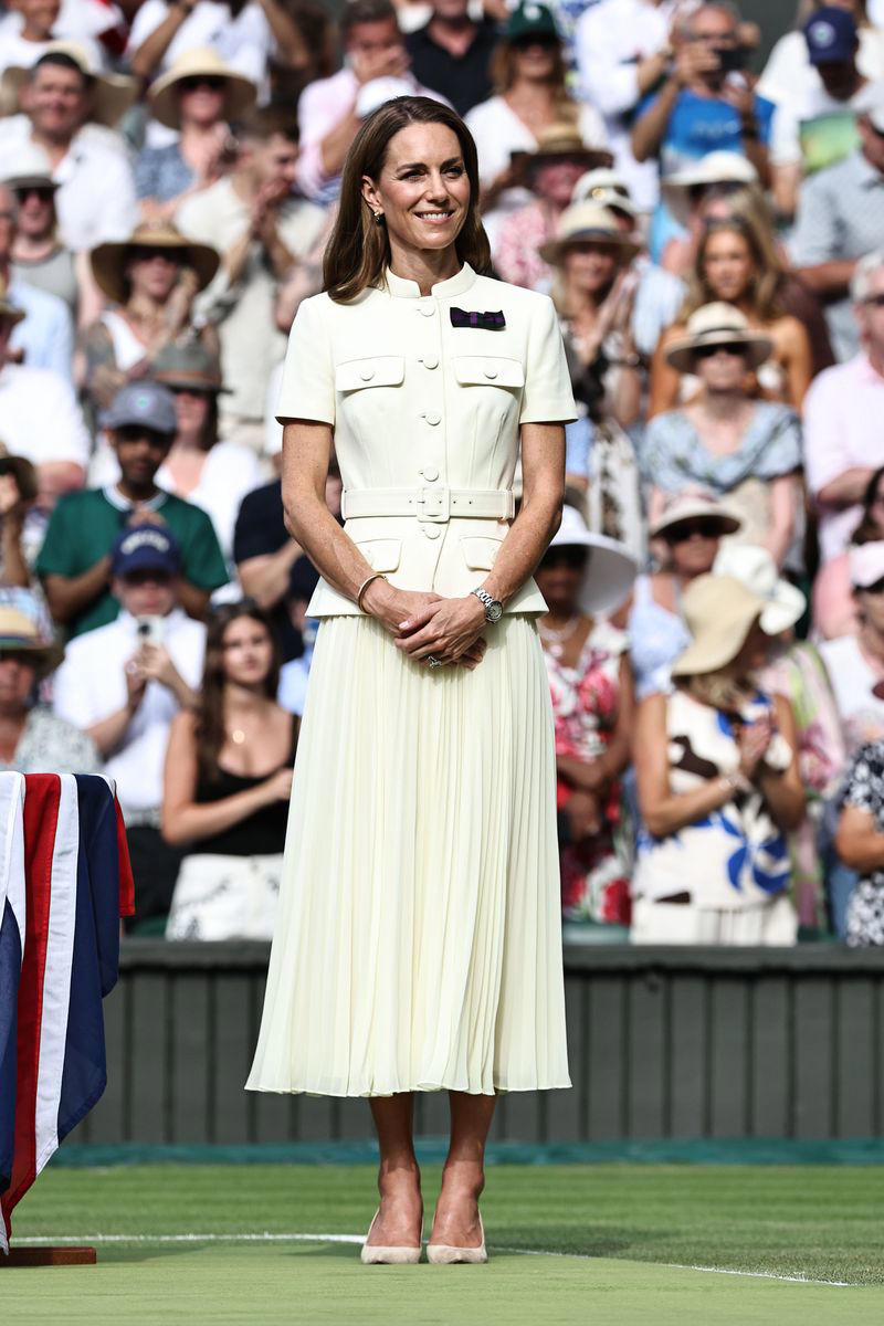 Prince William, Princess Kate, Prince George, and Princess Charlotte, Princess Kate and Princess Charlotte, Princess Kate Presenting the Gentlemen’s Singles Trophy, Prince William and Prince George, Princess Charlotte, Prince George and Princess Charlotte, Princess Kate, Queen Camilla, Princess Beatrice of York and Sarah Ferguson, Duchess of York, Princess Beatrice, Sarah Ferguson, Duchess of York, Sophie, Duchess of Edinburgh