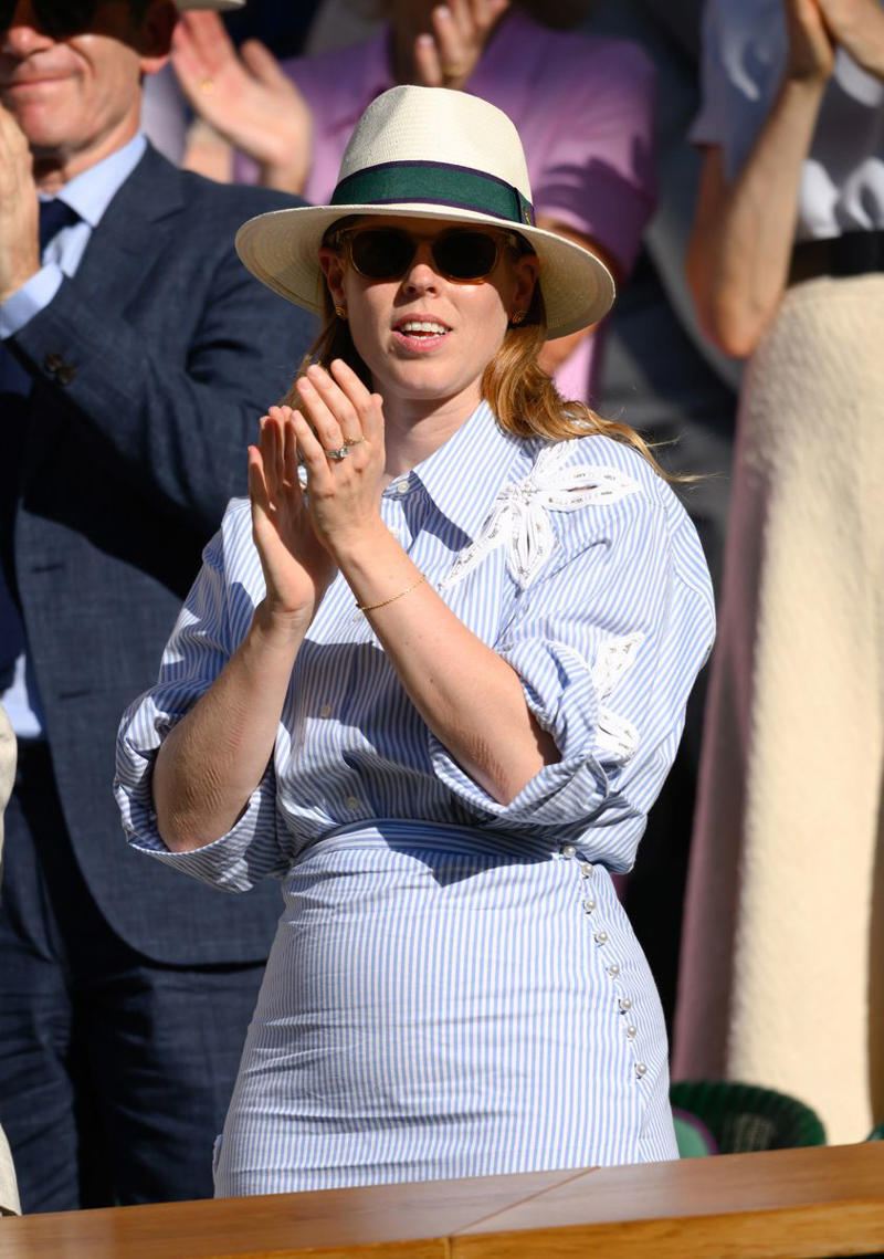 Prince William, Princess Kate, Prince George, and Princess Charlotte, Princess Kate and Princess Charlotte, Princess Kate Presenting the Gentlemen’s Singles Trophy, Prince William and Prince George, Princess Charlotte, Prince George and Princess Charlotte, Princess Kate, Queen Camilla, Princess Beatrice of York and Sarah Ferguson, Duchess of York, Princess Beatrice, Sarah Ferguson, Duchess of York, Sophie, Duchess of Edinburgh