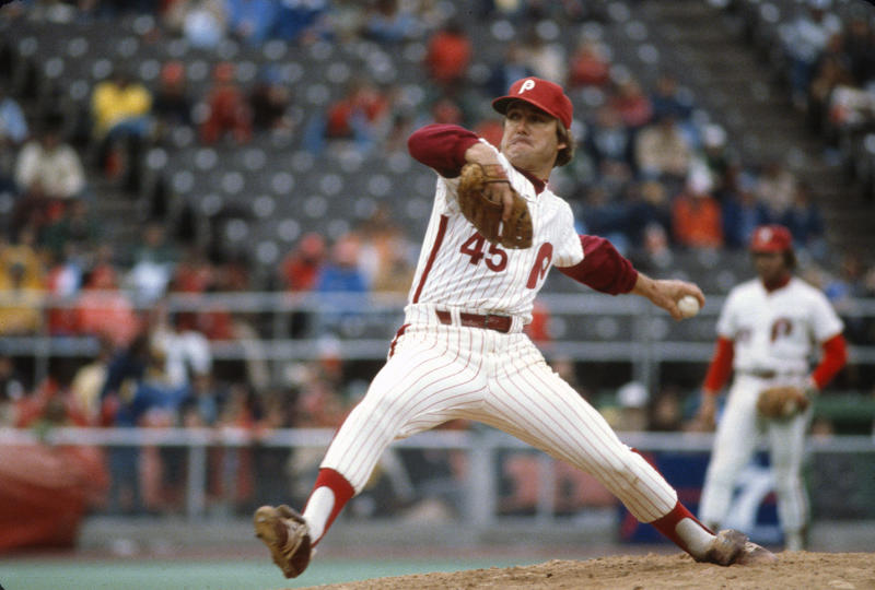 Manager: Charlie Manuel, Starting pitcher: Steve Carlton, Reliever/closer: Tug McGraw, Catcher: Darren Daulton, 1B: Ryan Howard, 2B: Chase Utley, 3B: Mike Schmidt, SS: Jimmy Rollins, OF: Bobby Abreu, OF: Lenny Dykstra, OF: Richie Ashburn, DH: Bryce Harper, Honorable mentions: